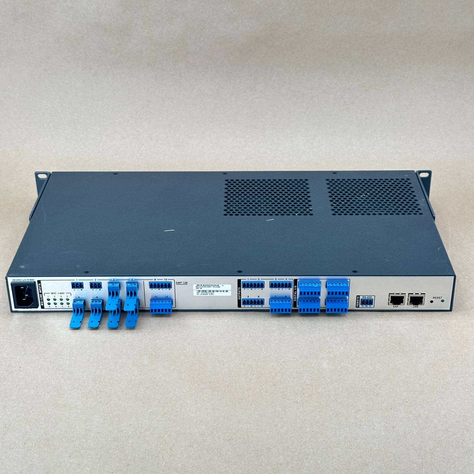 Extron DMP 128 Digital Matrix Processor ProDSP Audio DSP Mixer Used