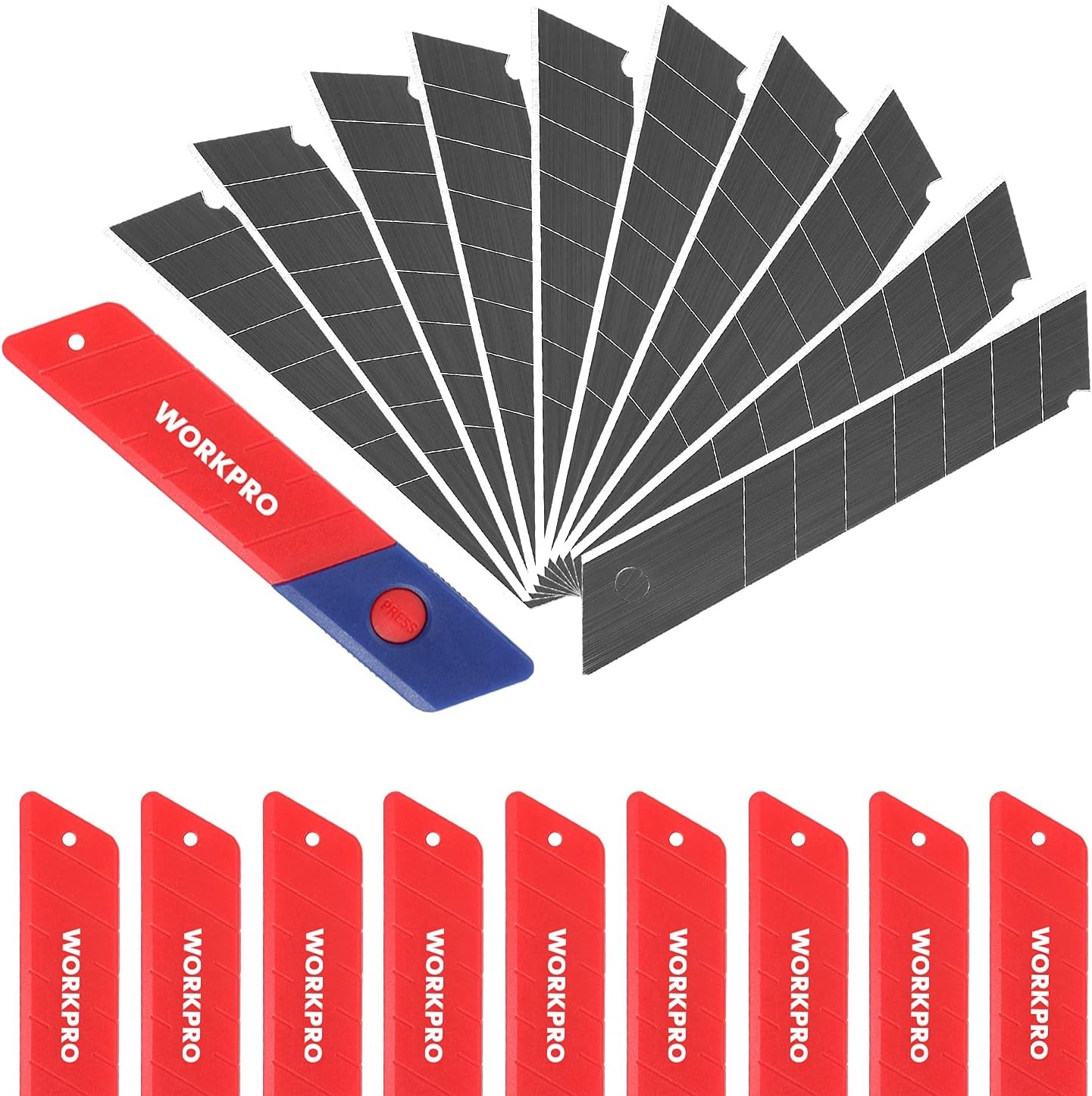 18mm Snap-off Blades, Pack of 100 | SK5 Steel Replacement Blade Fits all 18mm