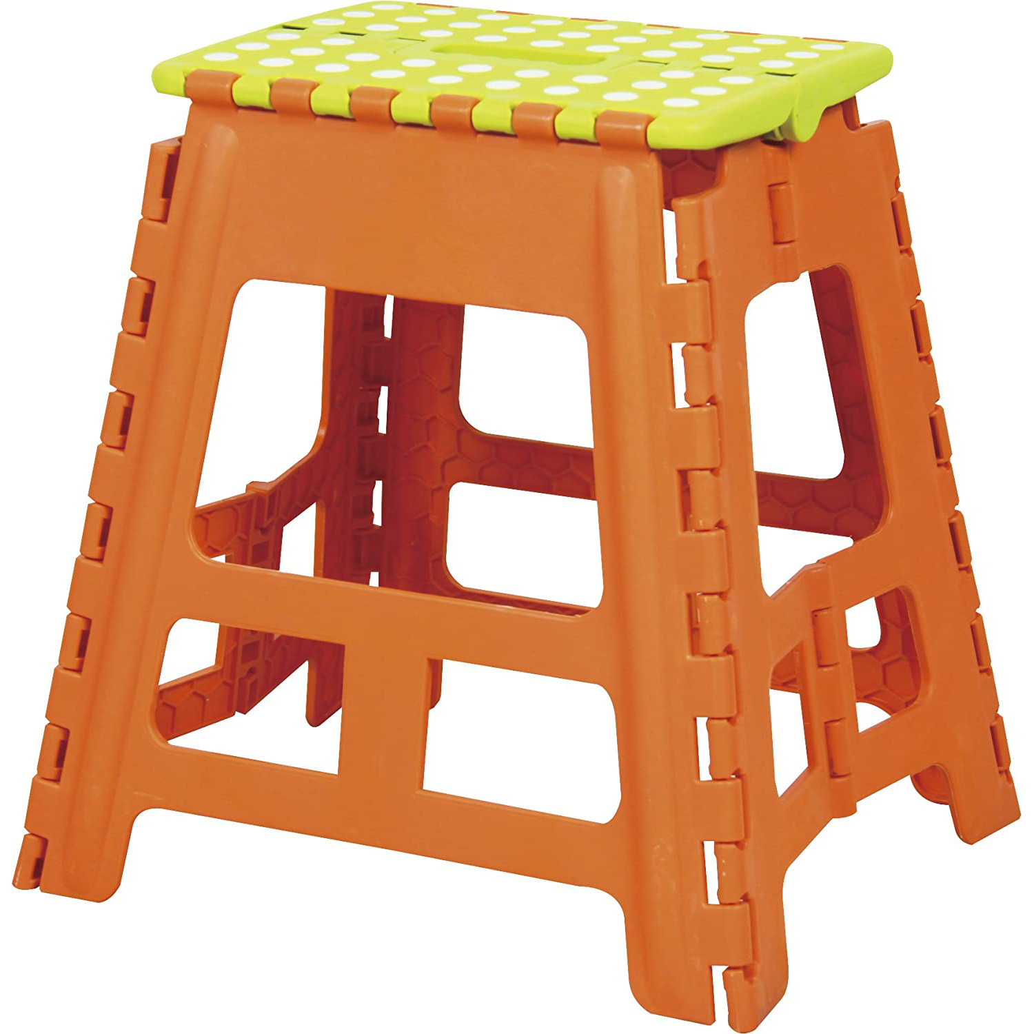 Folding Stool Plastic Chair Portable Compact Lightweight BLC-312OR Azumaya NEW