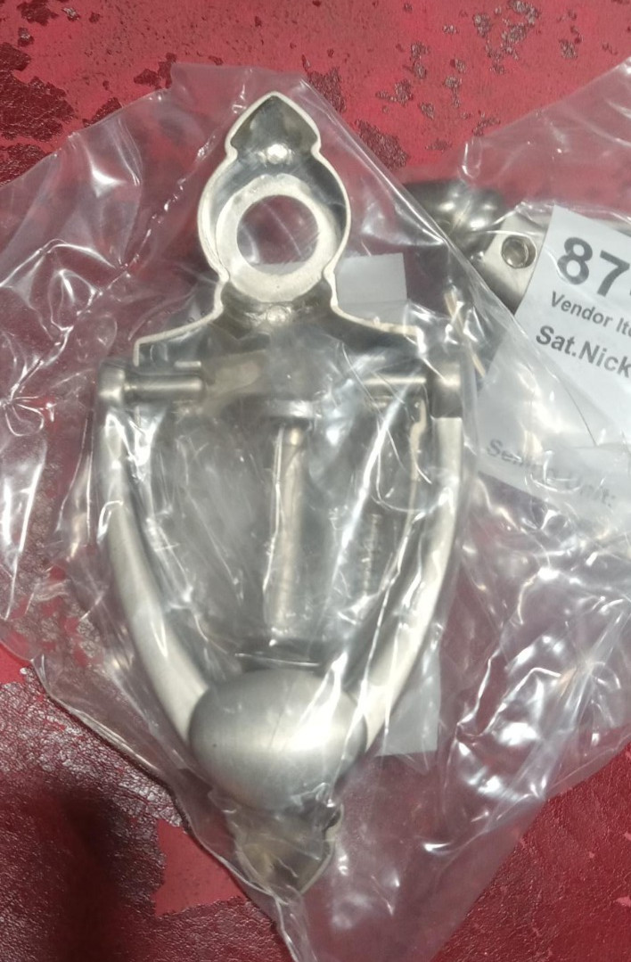 2PACK Door Knocker Satin Nickel w/180 Degree Viewer #874286