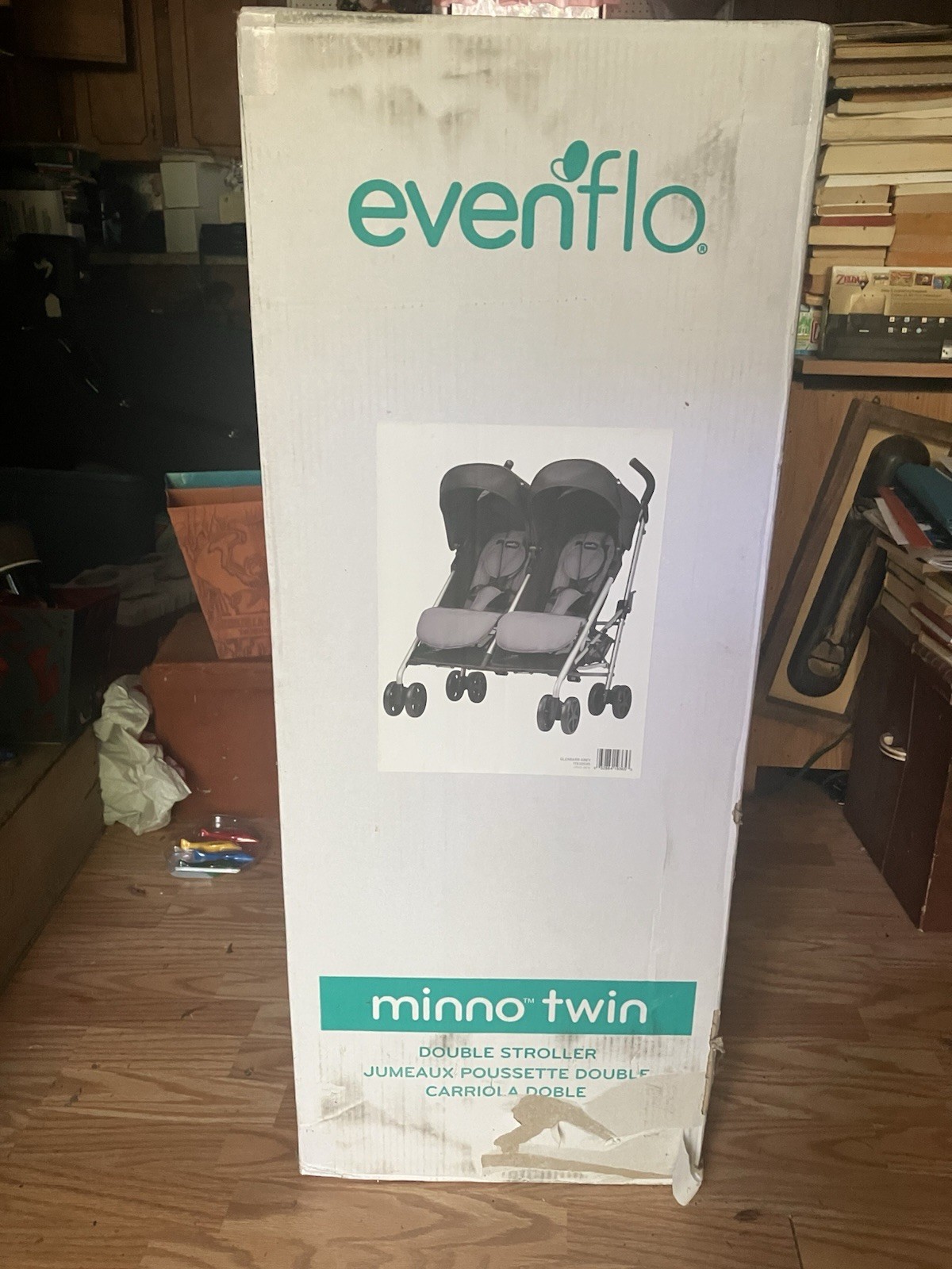 Evenflo Minno Twin Double Stroller, Glenbarr Grey Brand New Sealed