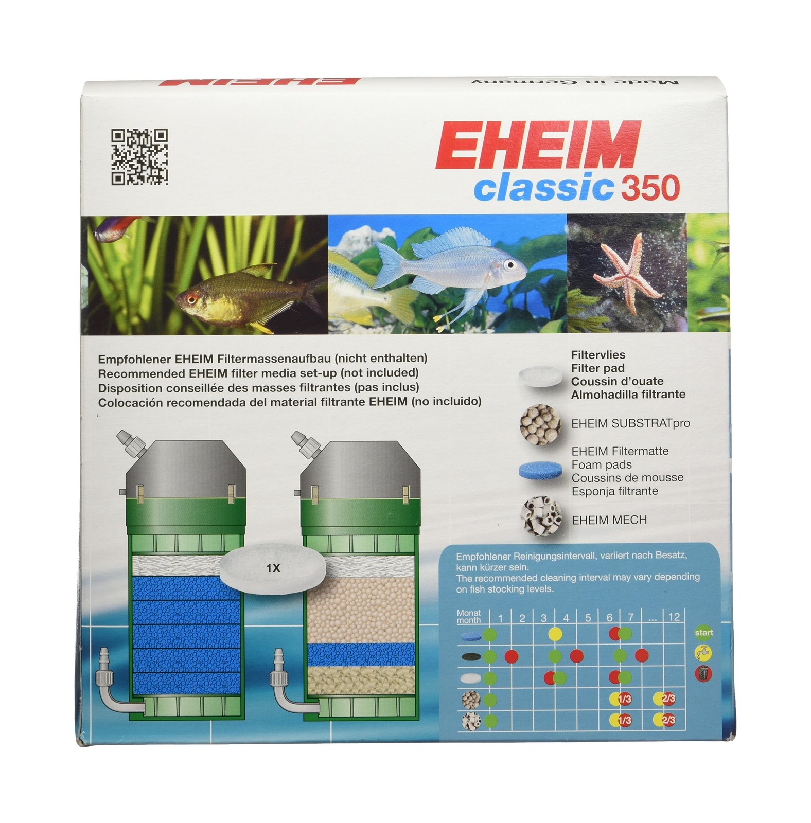 EHEIM Fine Filter Pad (White) for Classic External Filter 2215 (3 P... Fast Ship