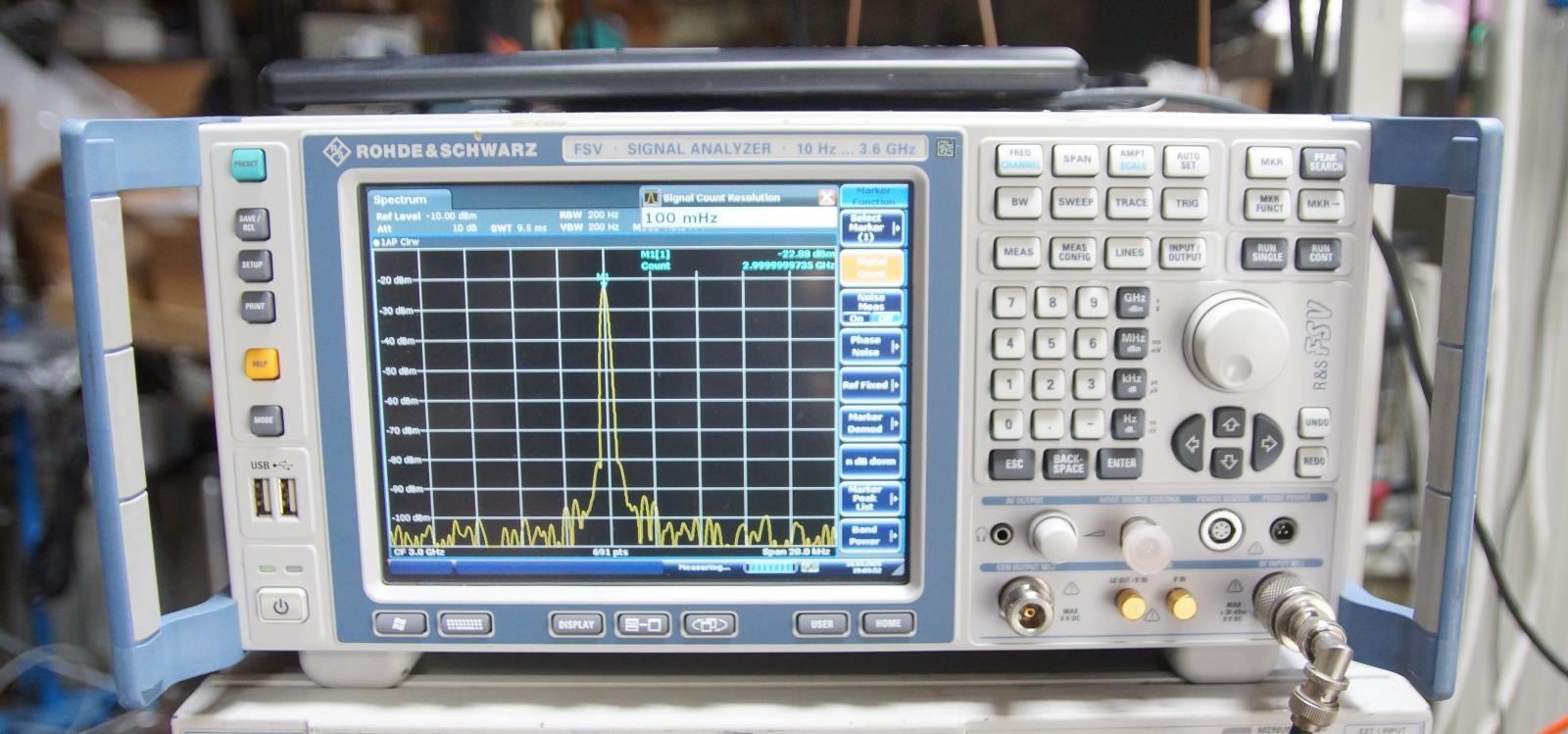 Rohde & Schwarz FSV3 9 kHz to 3.6 GHz Spectrum Analyzer OPT B3 B4 B5 B9 B21 B29