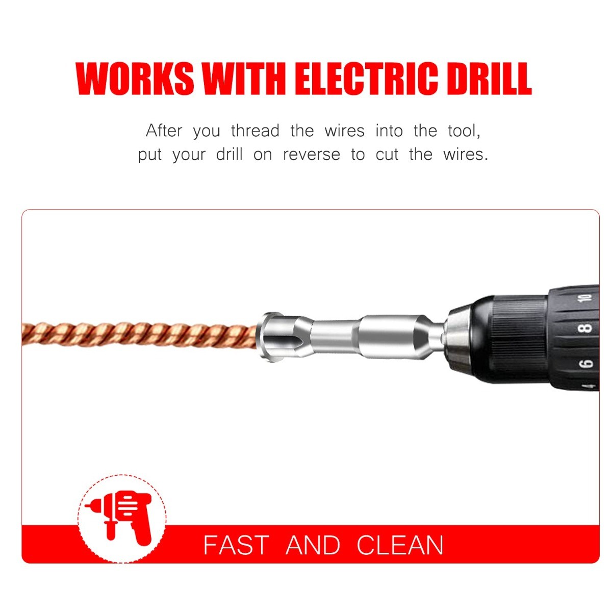 Power Drill Drivers Wire Twisting Tool, 1PCS for Home Workshop