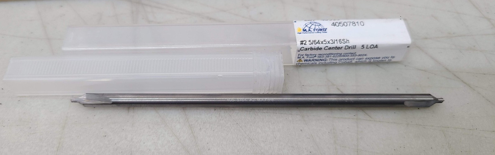 M.A. Ford 40507810 Combo Drill & Countersink #2 CARBIDE 5/64x5x3/16Sh (40513)