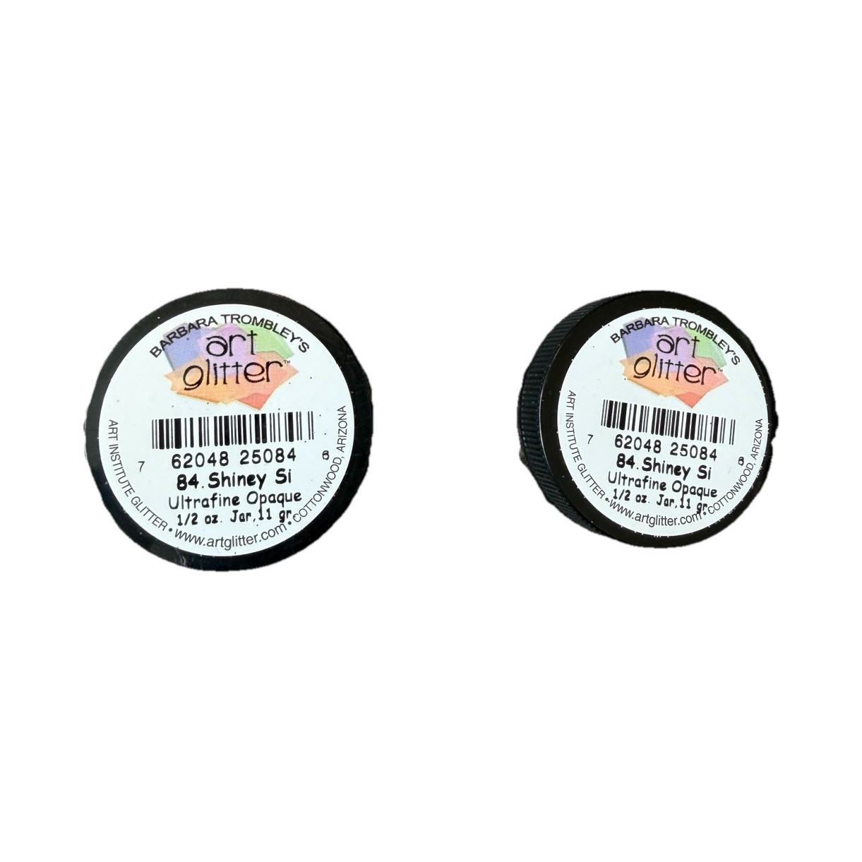 Art Institute Glitter Art Glitter 84 Shiney Si Ultrafine Silver Lot of 2