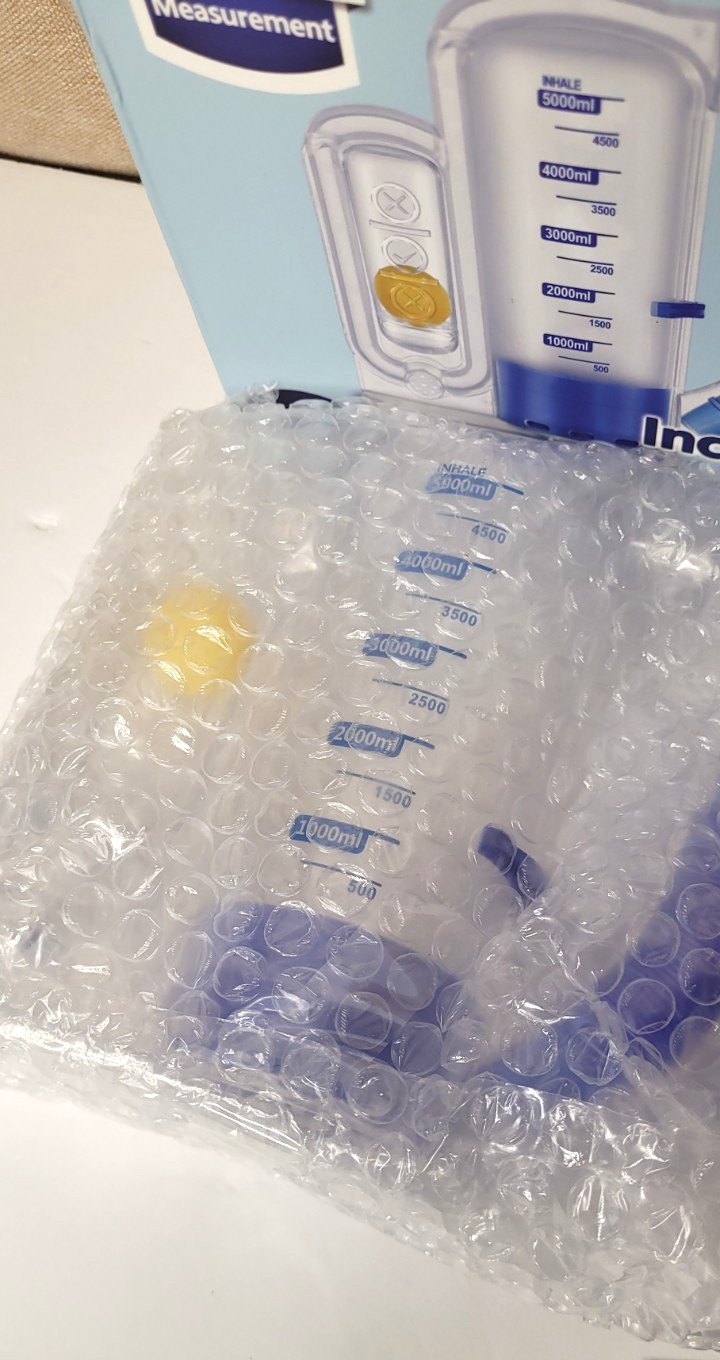 Breathing Exercise Device for Lungs Deep Breathing, Incentive Spirometer 5000ml