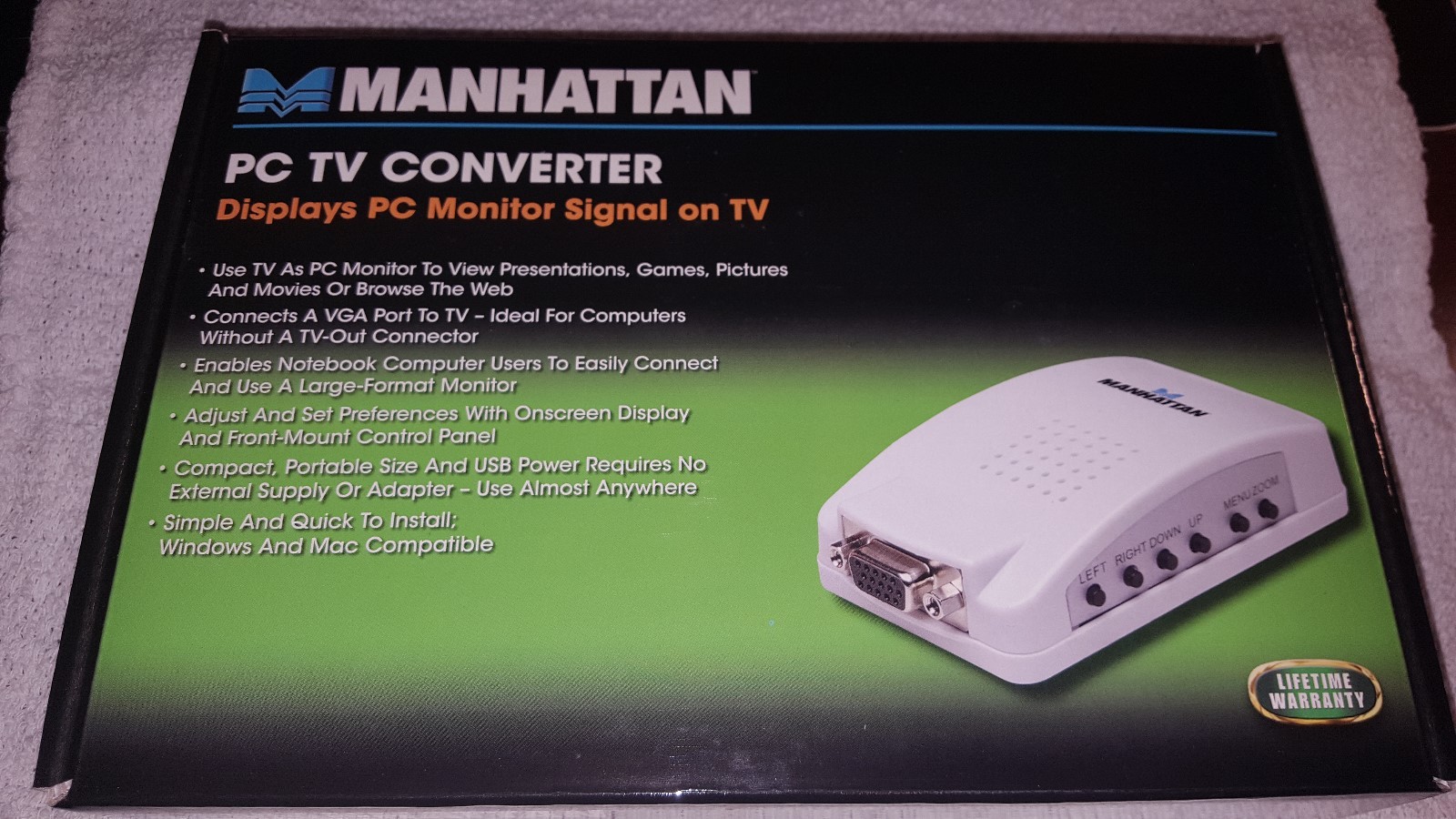 Manhattan Products 150095 PC to TV Converter 150095 NEW IN BOX