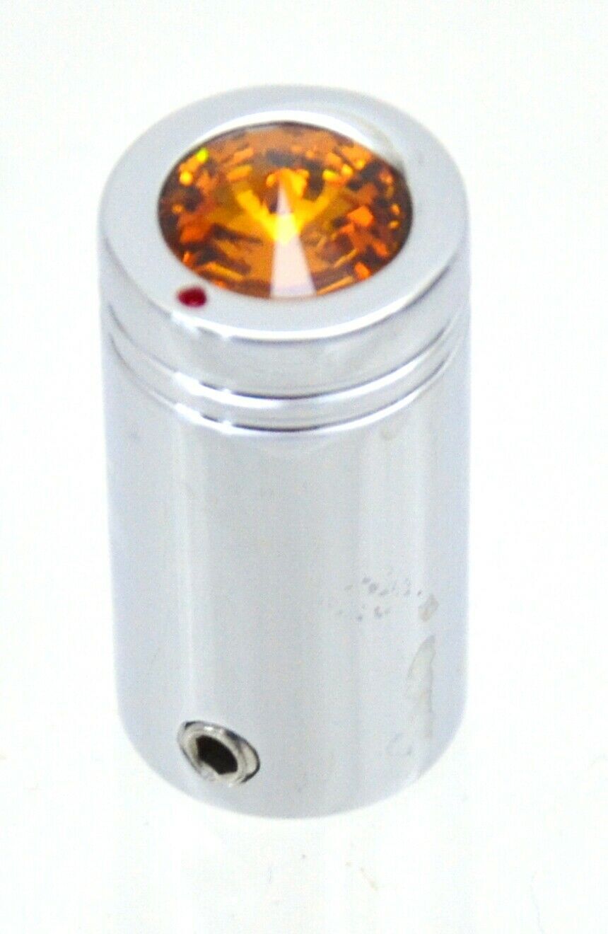CB Radio Knob Tune Amber Jewel Chrome for Peterbilt Kenworth UP#21771 Set of 2