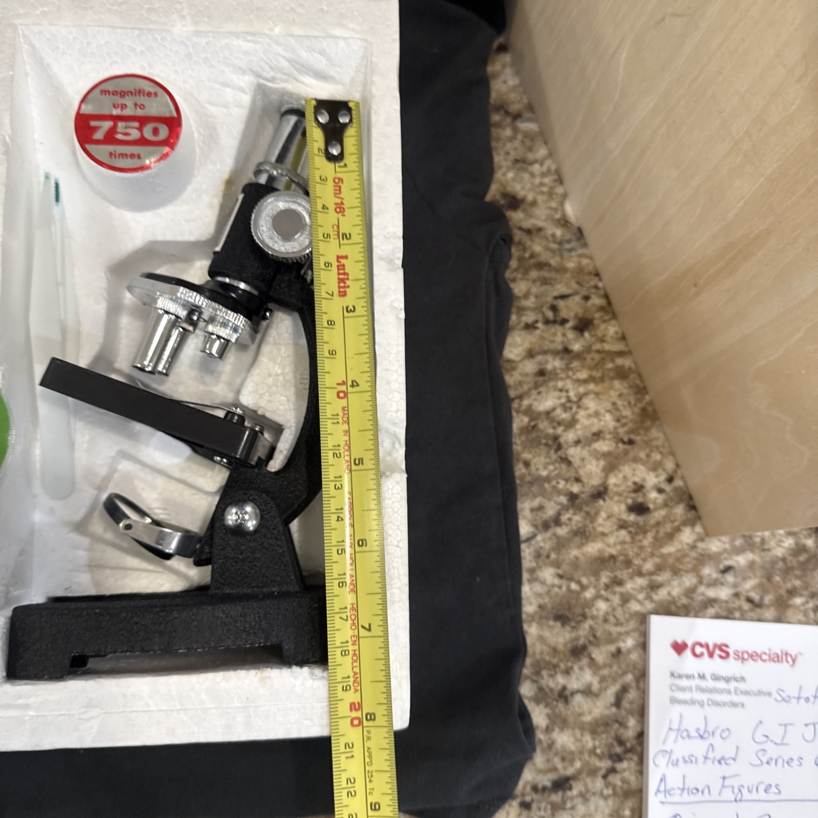 Vintage 1976 Opticraft 3 Turret Microscope And Laboratory Set