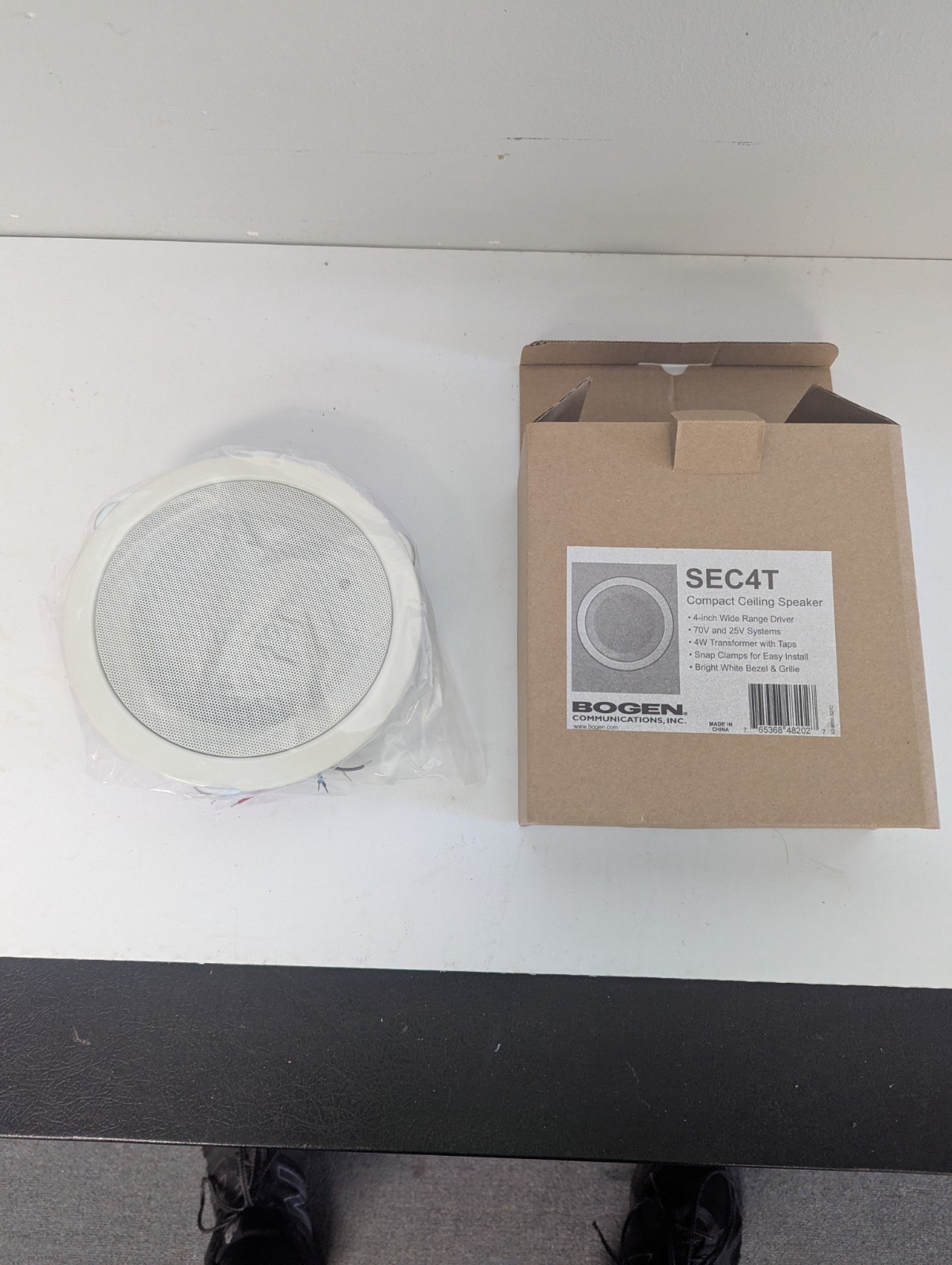 Bogen SEC4T In-ceiling Speaker - 4 W RMS - White (SEC4T)
