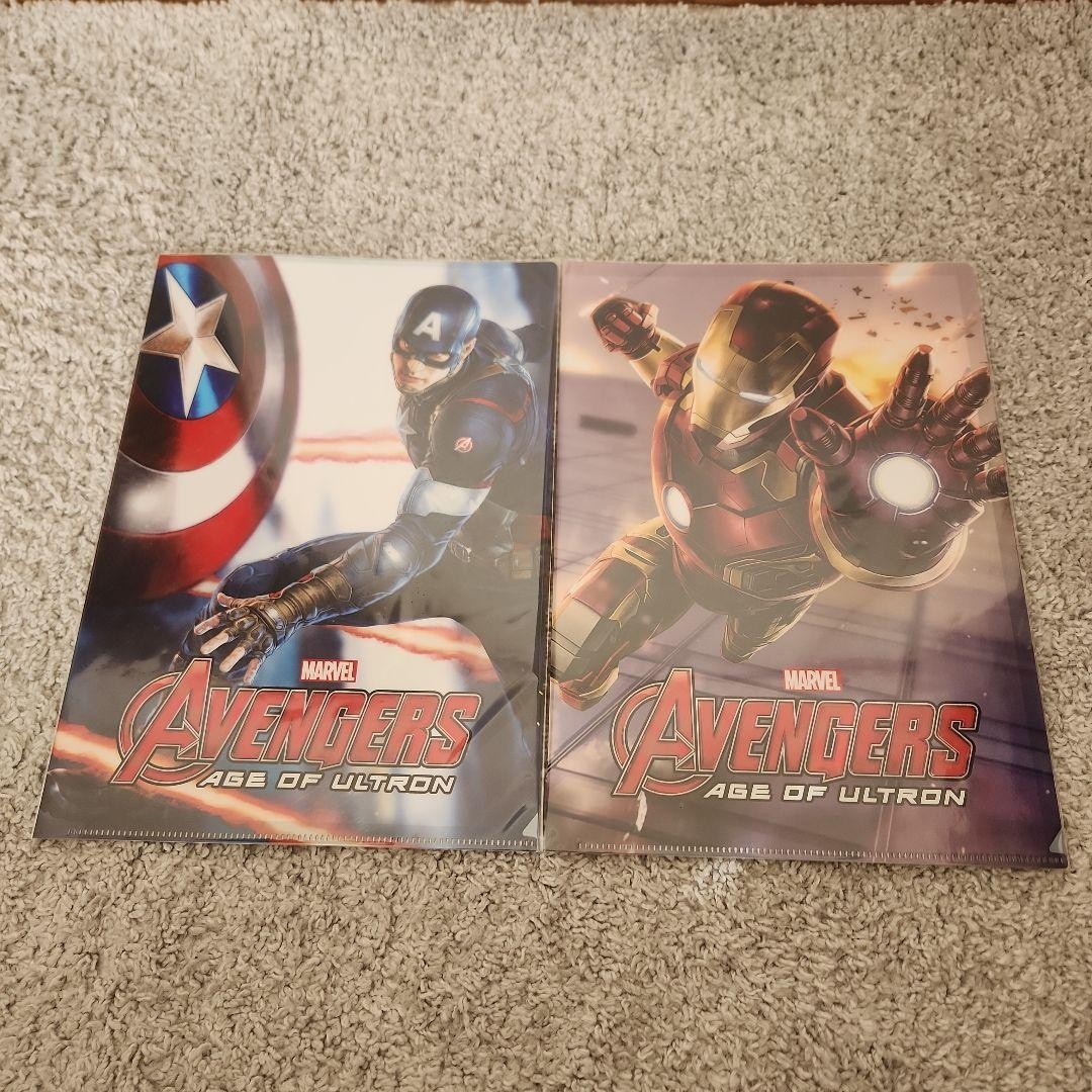 MARVEL Avengers Age of Ultron A4 Clear file set of 2