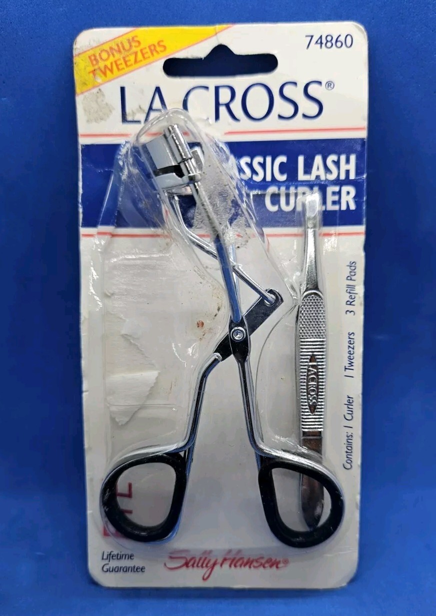 La Cross by Sally Hansen Classic Lash Curler 74860 w/Slant Tweezers