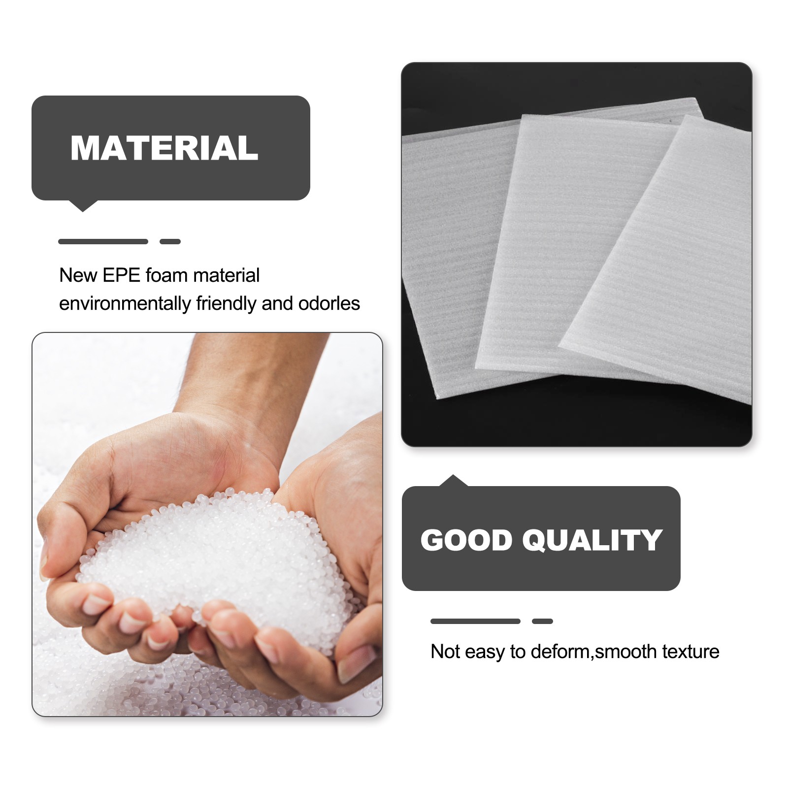 Foam Packing Pouches, 100 Pack 12" x 12" Bubble Pouches Cushion Foam Packing