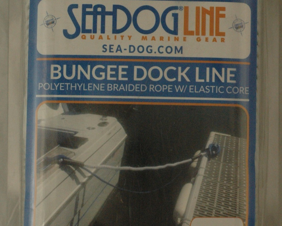 Sea Dog Bungee Dock Line 3/8"x5' White Free Shipping Two Lines in a Bag