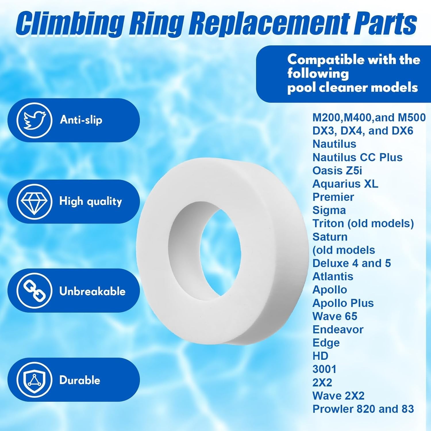 6 Pack Pool Cleaner Accessories for Dolphin Robotic Cleaners