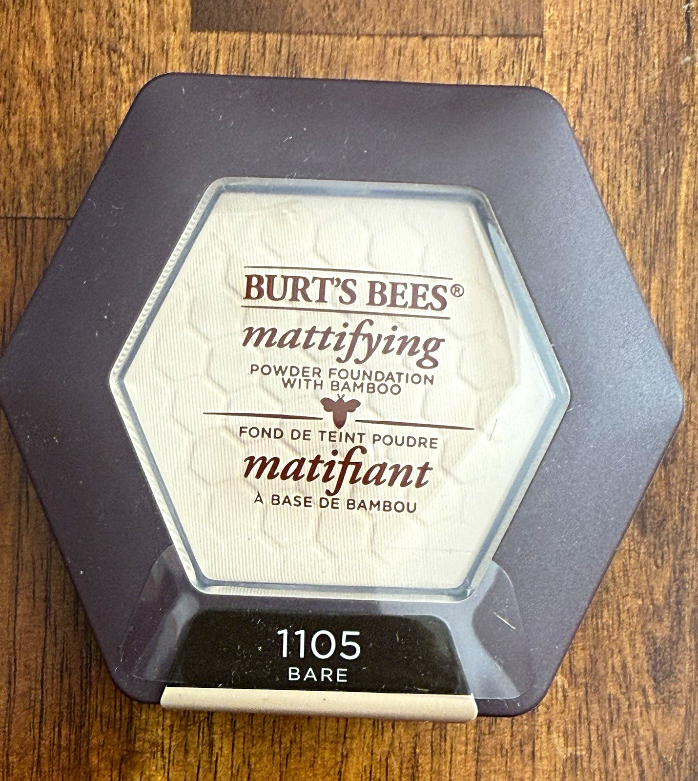 Burt's Bees Mattifying Powder Foundation with Bamboo Color Bare #1105 0.3 oz