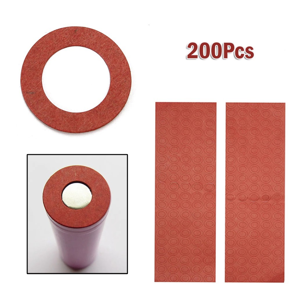 Battery Insulators Paper Cardboard Hollow Insulating Red 10mm 2 Sheets