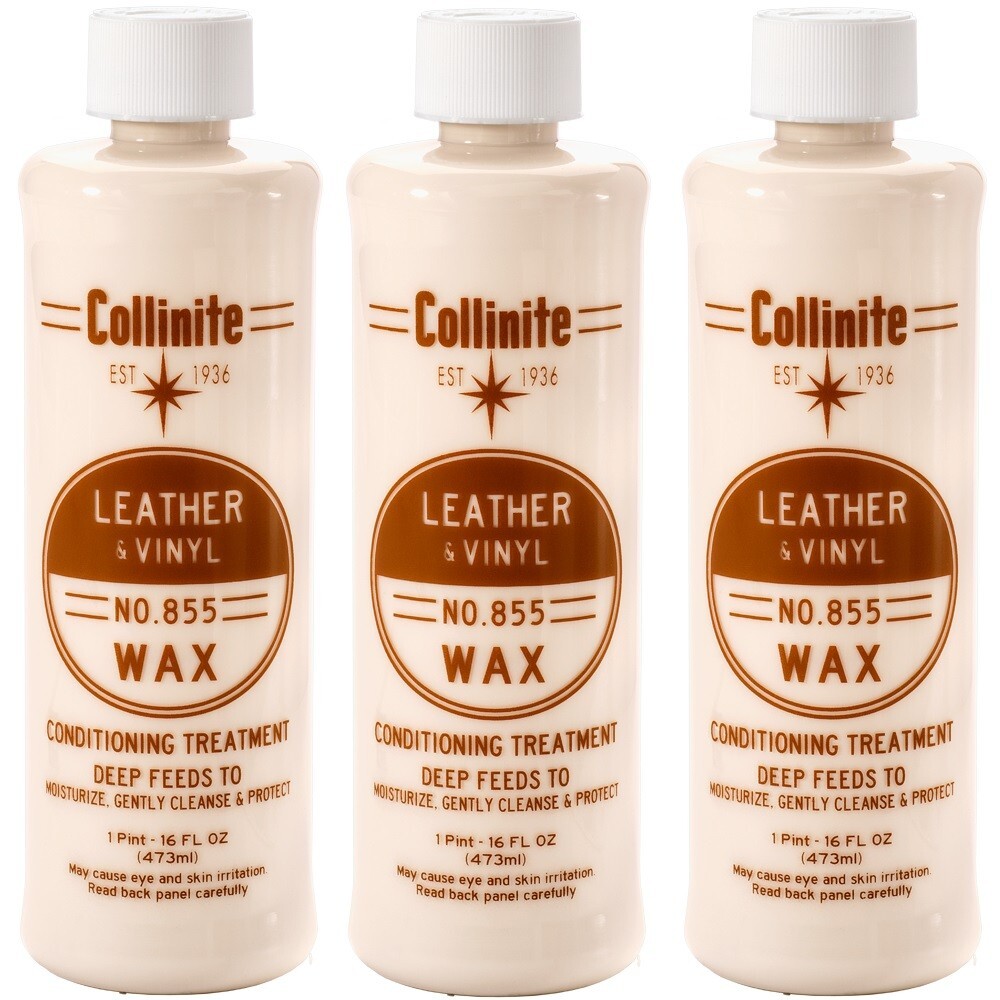 Collinite 855 Leather & Vinyl Wax 3 Pack 16 Fl Oz Each Conditioning Treatment