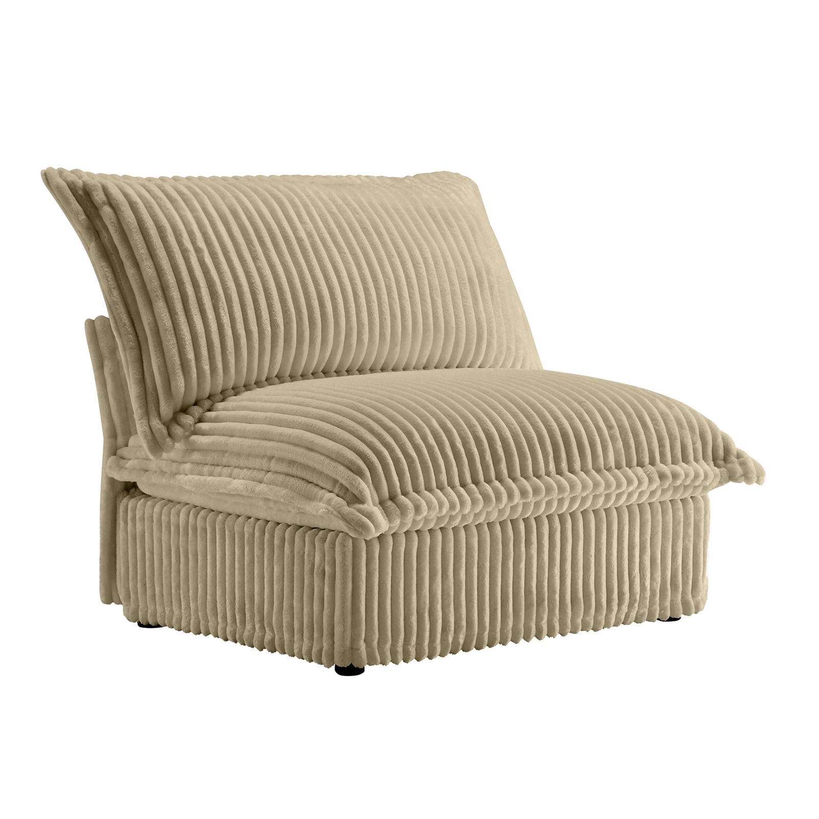 Corduroy Sofa, Deep Seat, Removable Washable Covers, 300lb Capacity