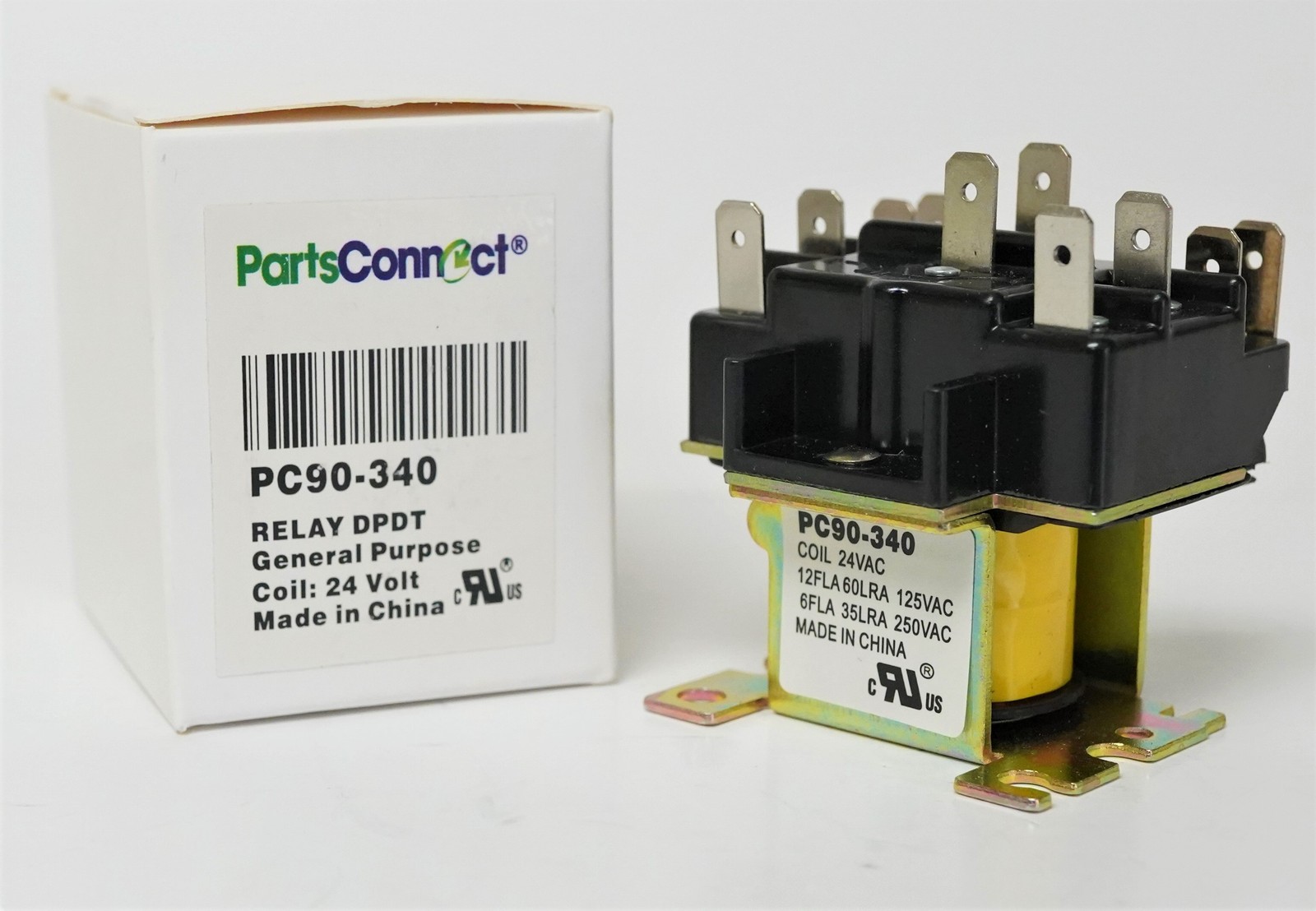 90-340 Switching Relay DPDT 24 Volt Coil also replaces Honeywell R8222D1014