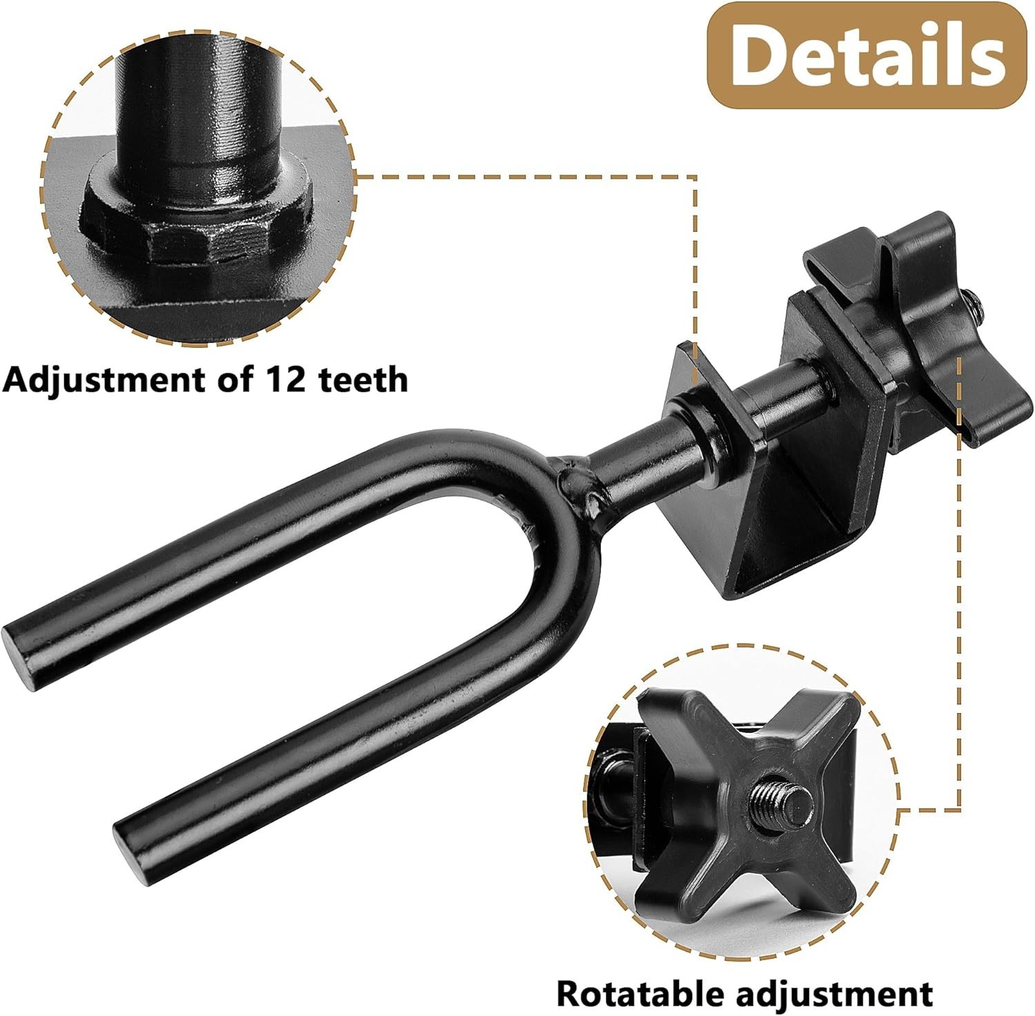 Treestands Universal Bow Holder Easy Installation Adjustable Black