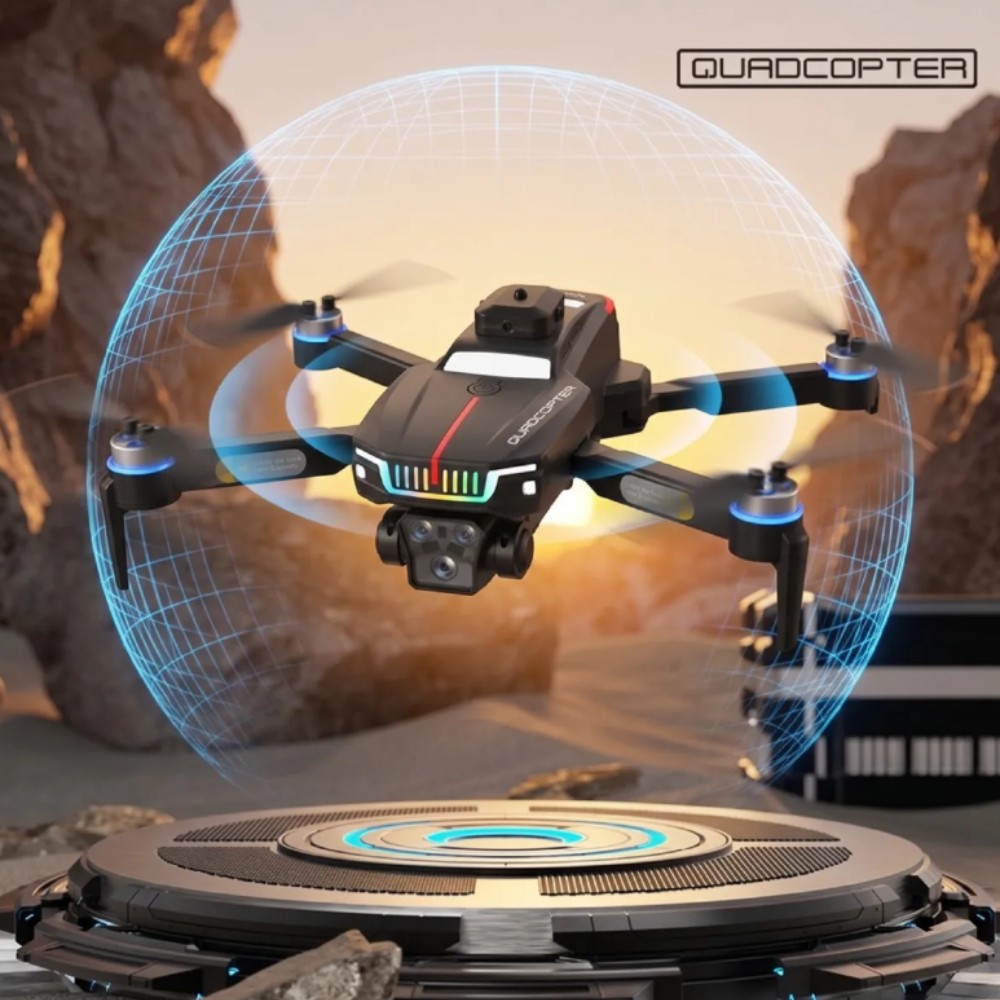 360° All-Round Obstacle Avoidance Drone Triple HD Camera Brushless RC Quadcopter