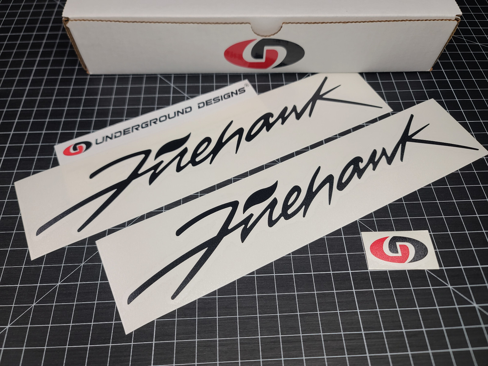 Firehawk Decals (2pk) Racing Door Rocker Stickers Fits Firebird Trans Am LTX LSX