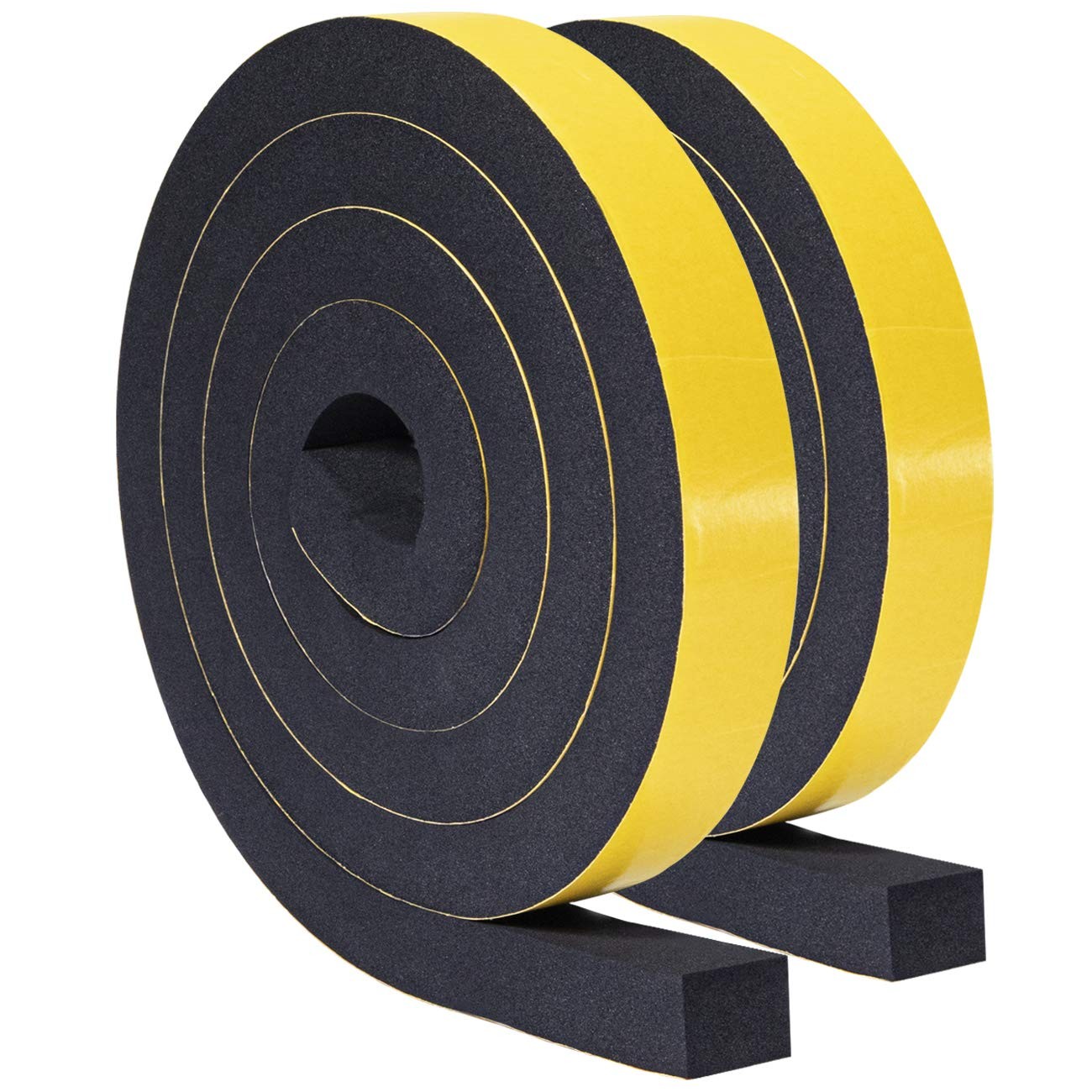 TORRAMI Foam Seal Tape 1 inch W x 3/4 1'' W x 3/4'' T x 13' L, Closed cell