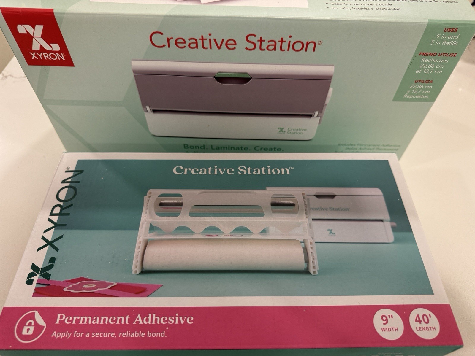 XYRON CREATIVE STATION Adjustable 9" Laminator 624632 PLUS 1 NEW CARTRIDGE