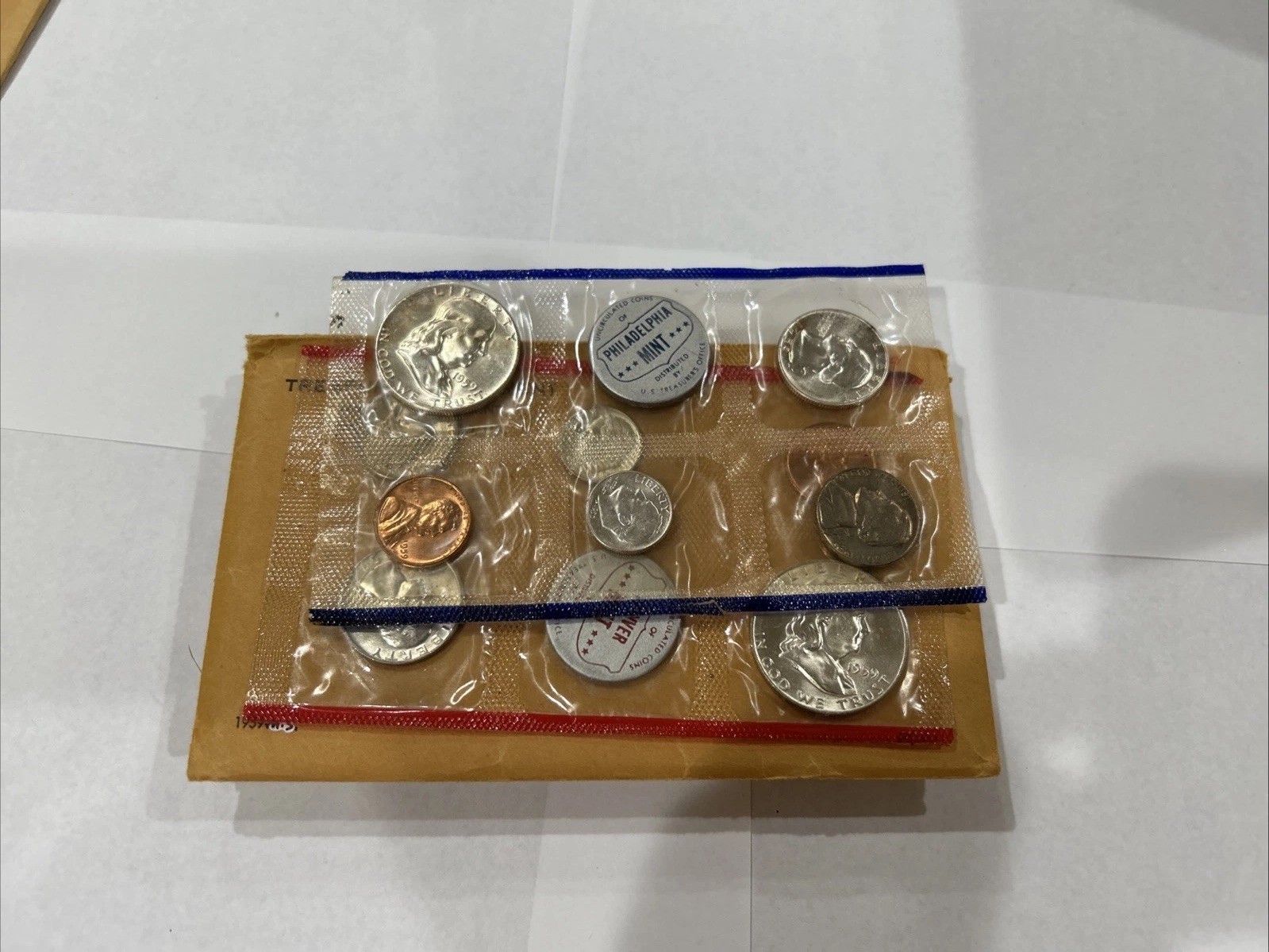 1959 P & D US MINT-UNCIRCULATED-(10 Coins)…90 % SILVER.