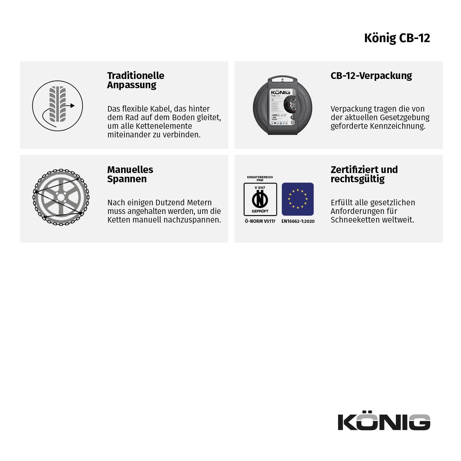 CB12 080 Snow Chains