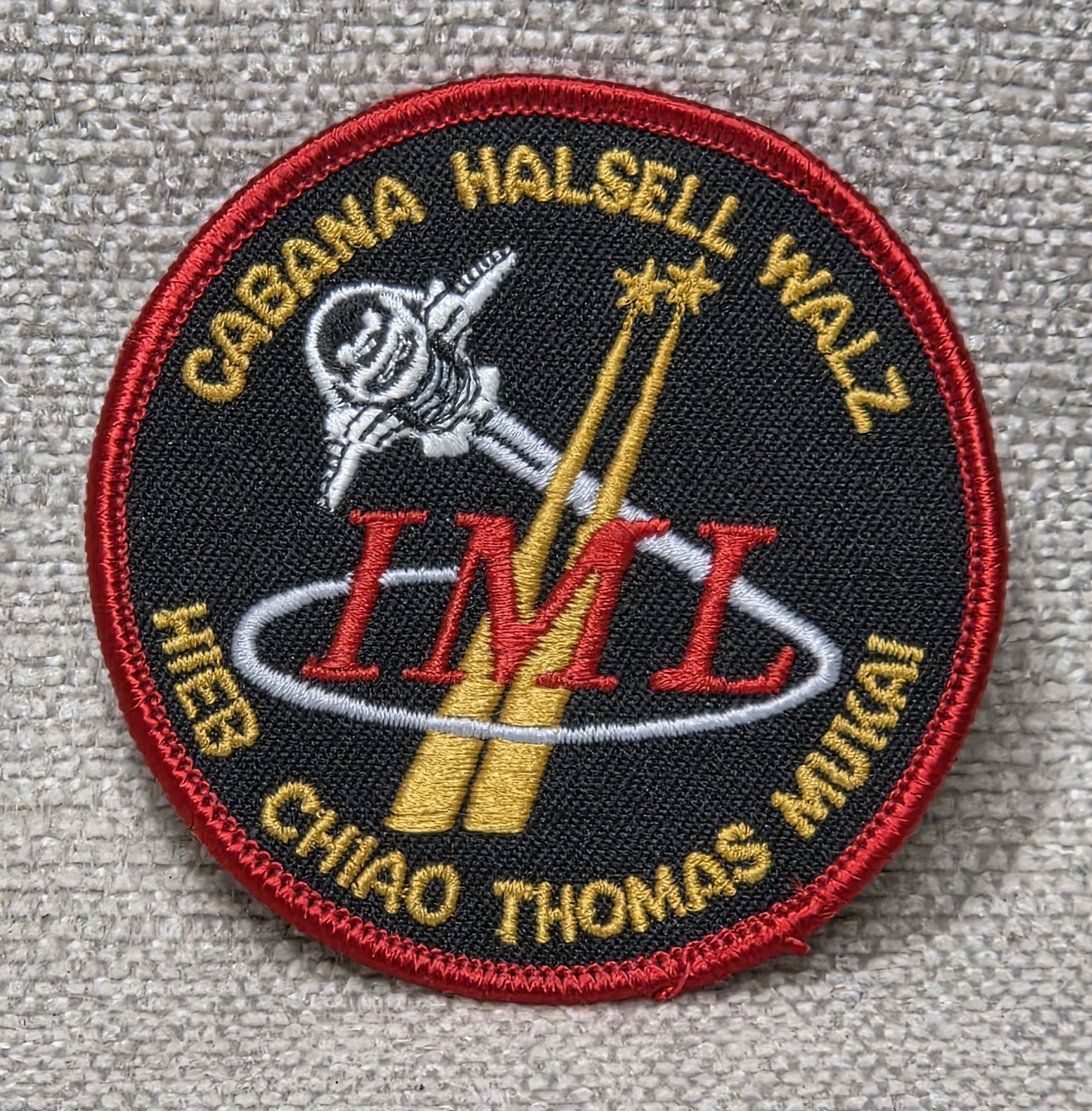 NASA STS-65 3" X 3" Patch Space Shuttle Columbia IML-2 Japanese Rice Fish NASDA