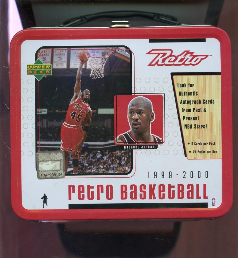 1999-00 Upper Deck Retro Michael Jordan EMPTY Lunch Box Basketball NBA Lunchbox