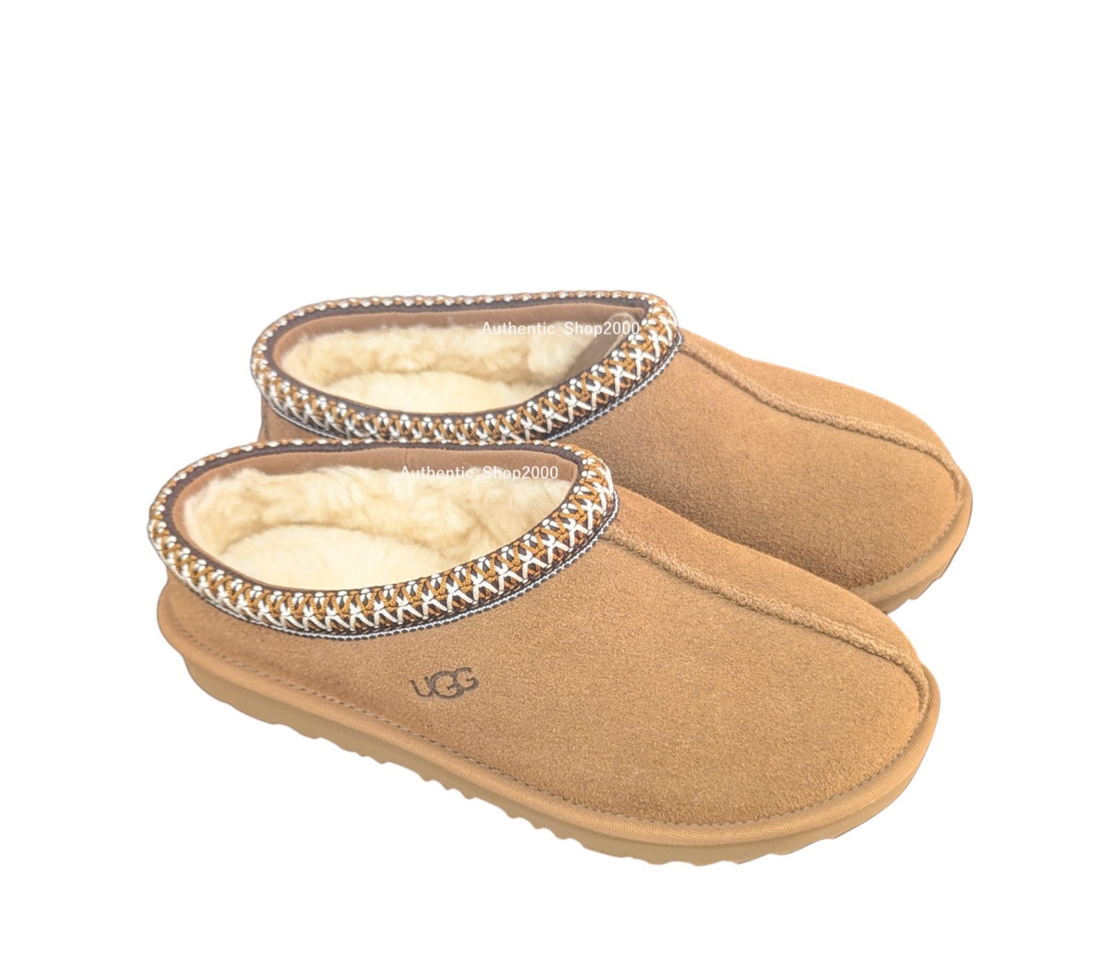 NEW 100% Authentic UGG Women or Big Kids' Tasman II braid Slipper Shoes Chestnut
