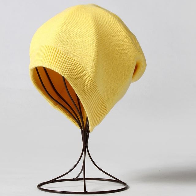 Unisex Women Men Cashmere Beanie Winter Warm Soft Knitted Beanies Wool Cap Hat