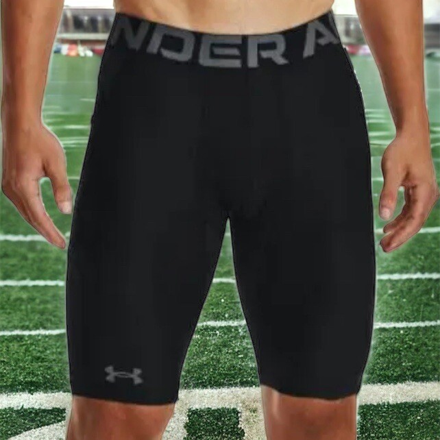 Under Armour 1362450 Black Heatgear Compression Gym Shorts Mens XL NEW Fast Ship