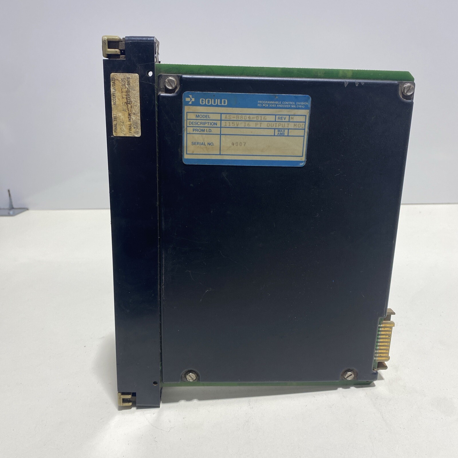 GOULD AS-B804-016 OUTPUT MODULE 115VAC 16PT