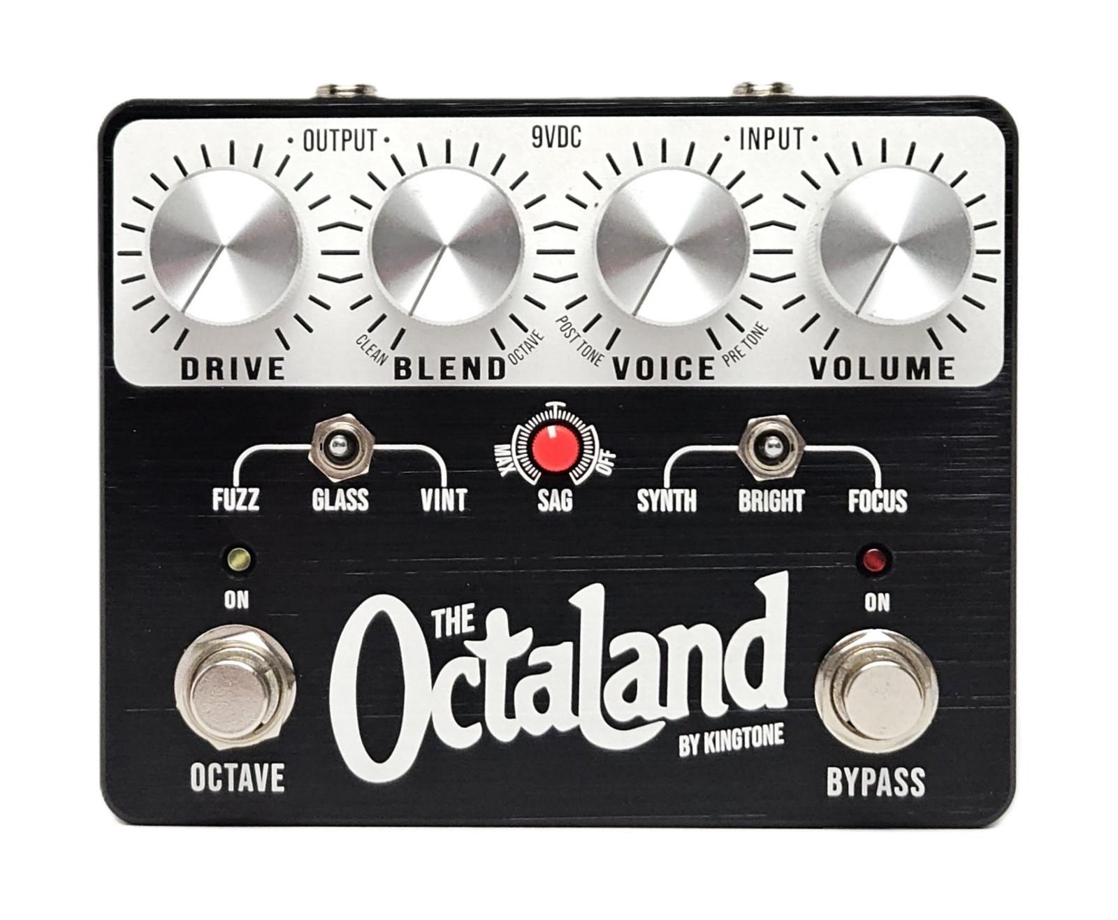 KingTone The Octaland in Black w/ Silver Knobs BRAND NEW! FREE SHIPPING IN U.S.!