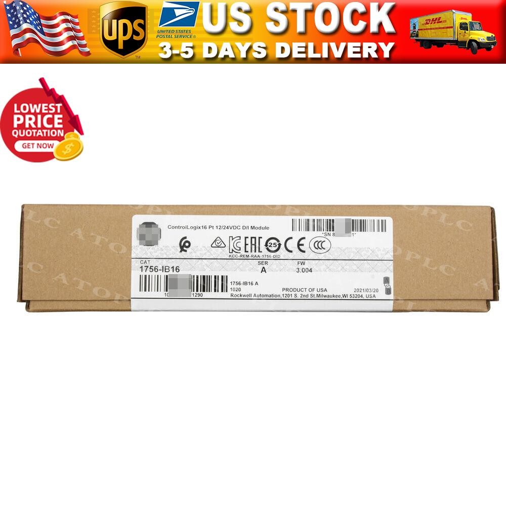 1756-IB16 New Factory Sealed AB ControlLogix Input Module US Free Tax