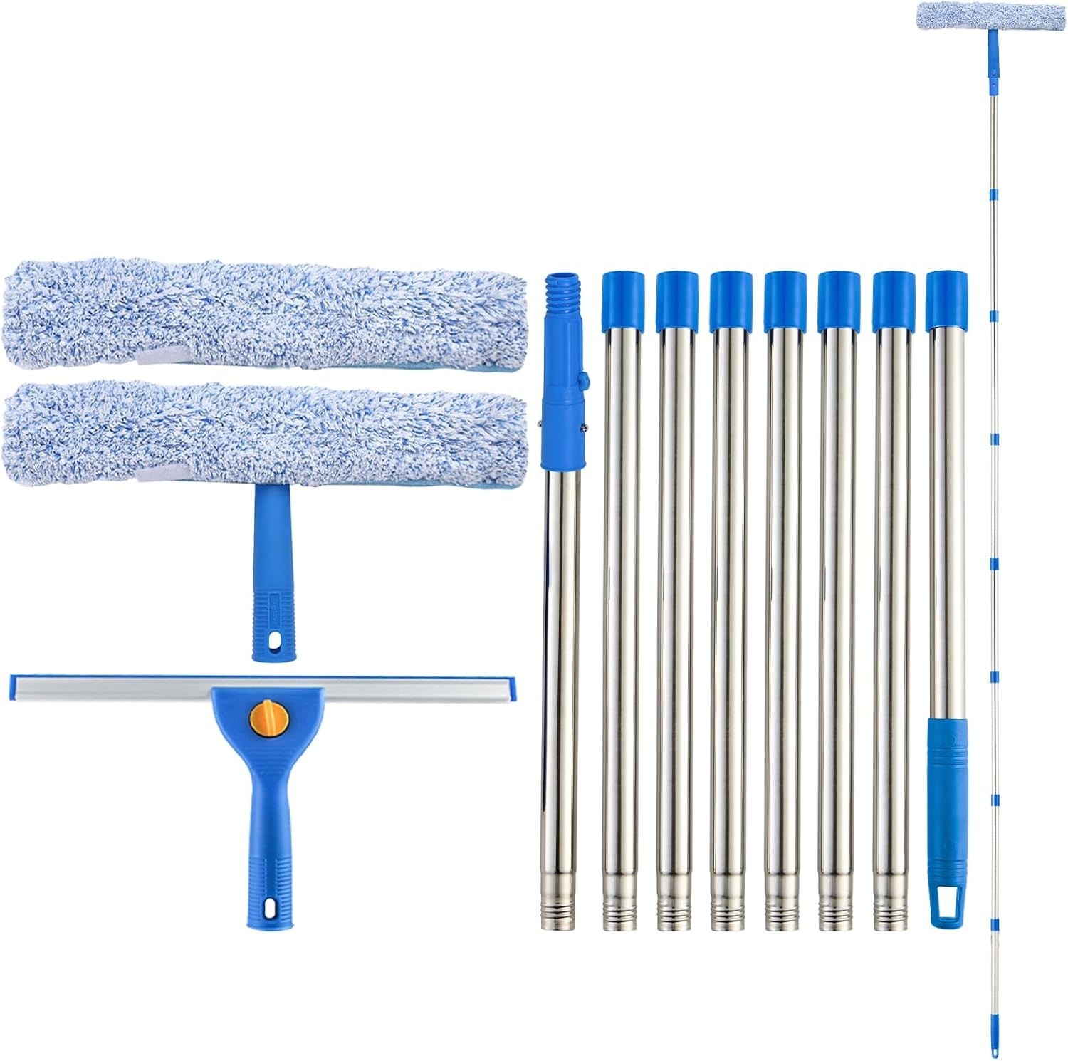 10Ft Window Cleaning Kit Cleaner Tool, Window Washing Equipment with Extensio...