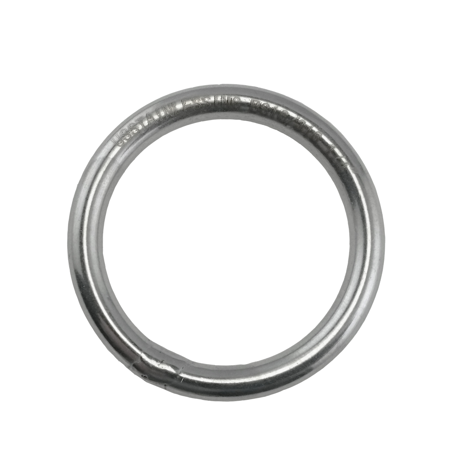Stainless Steel 316 Round Ring Welded 6mm x 50mm (1/4" x 2") Marine Grade