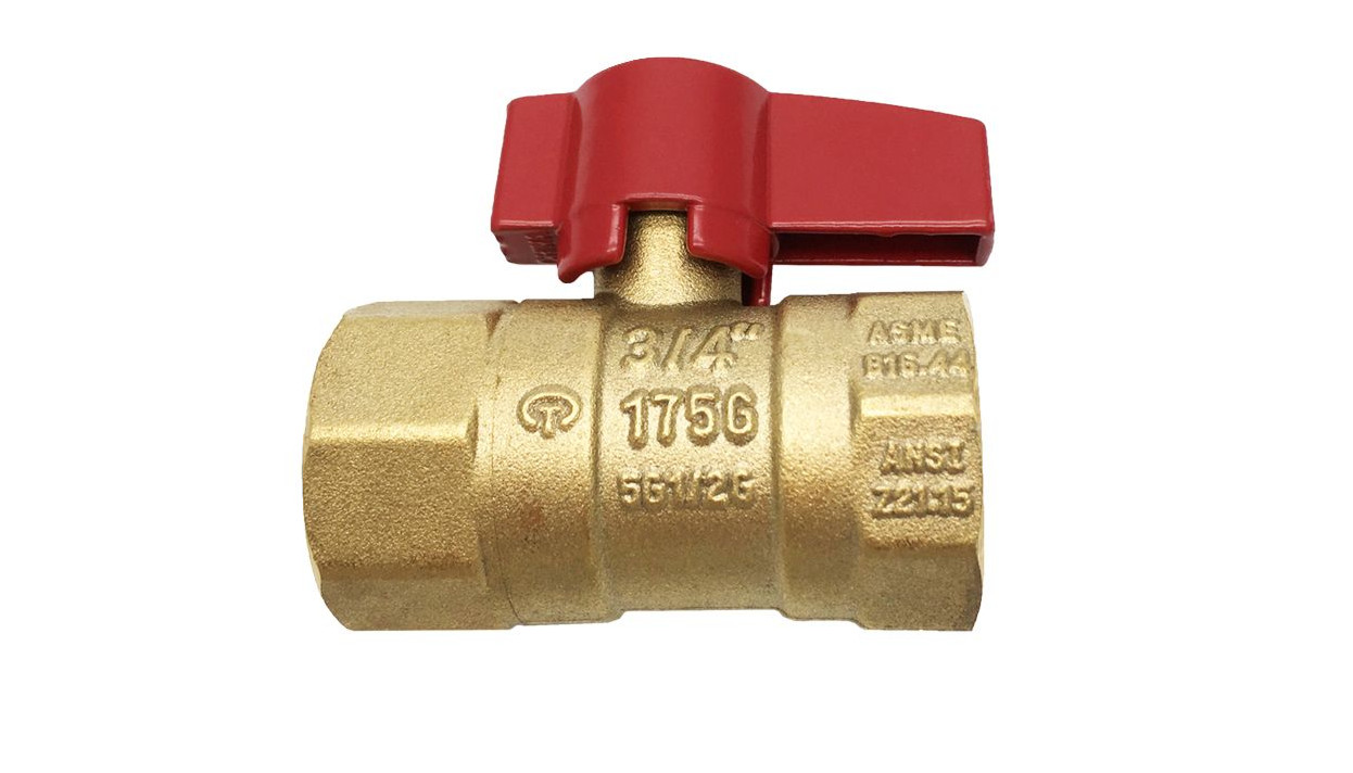 THEWORKS® Brass Threaded Gas Ball Valve, 1" FIP x FIP