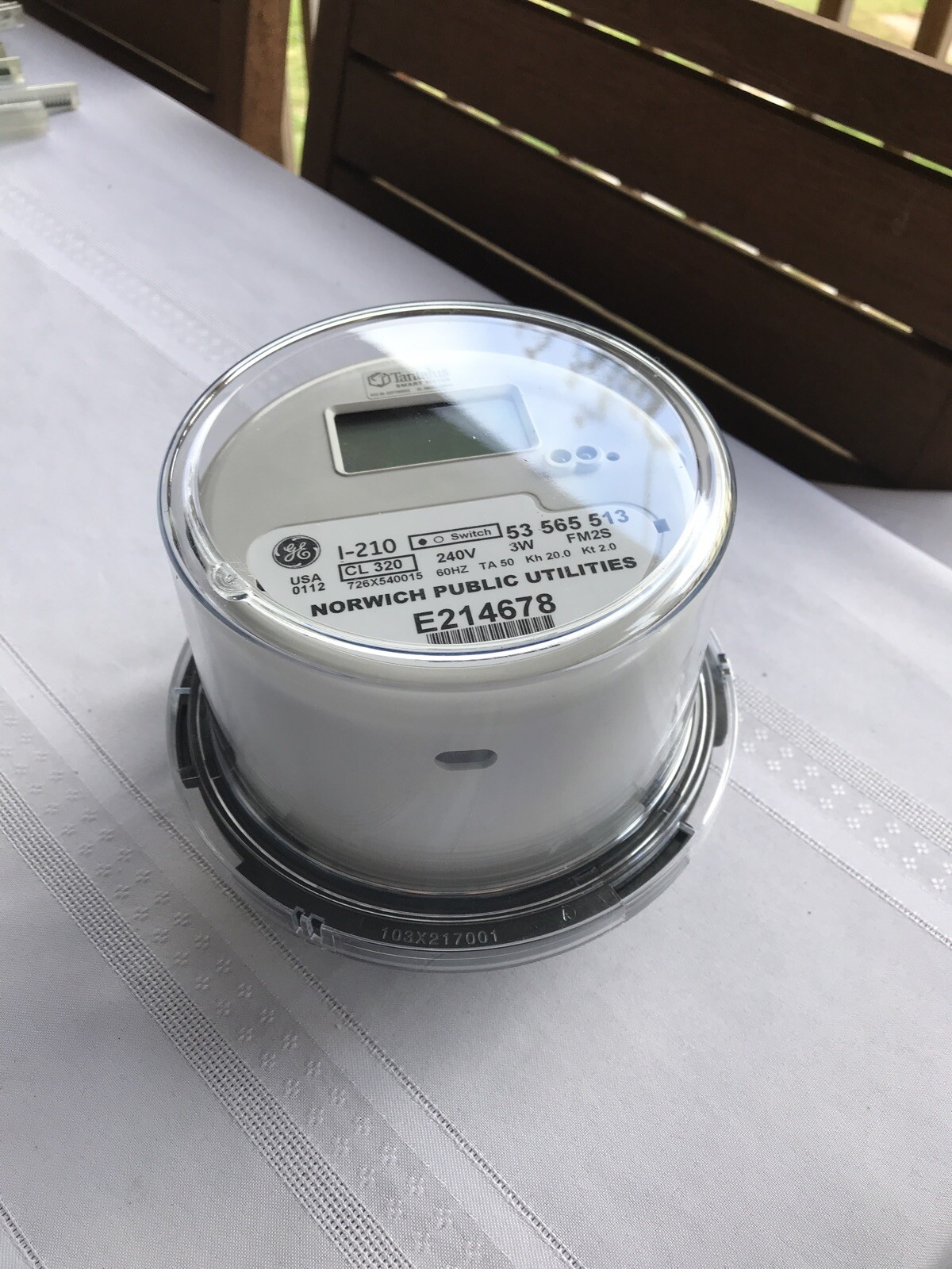 Electric Meter GE Meter I-210 CL320. Submeter used