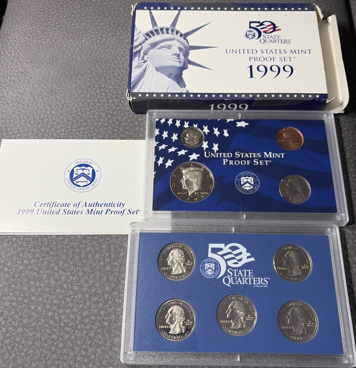 1999 US Proof Set - 9 Coin Set