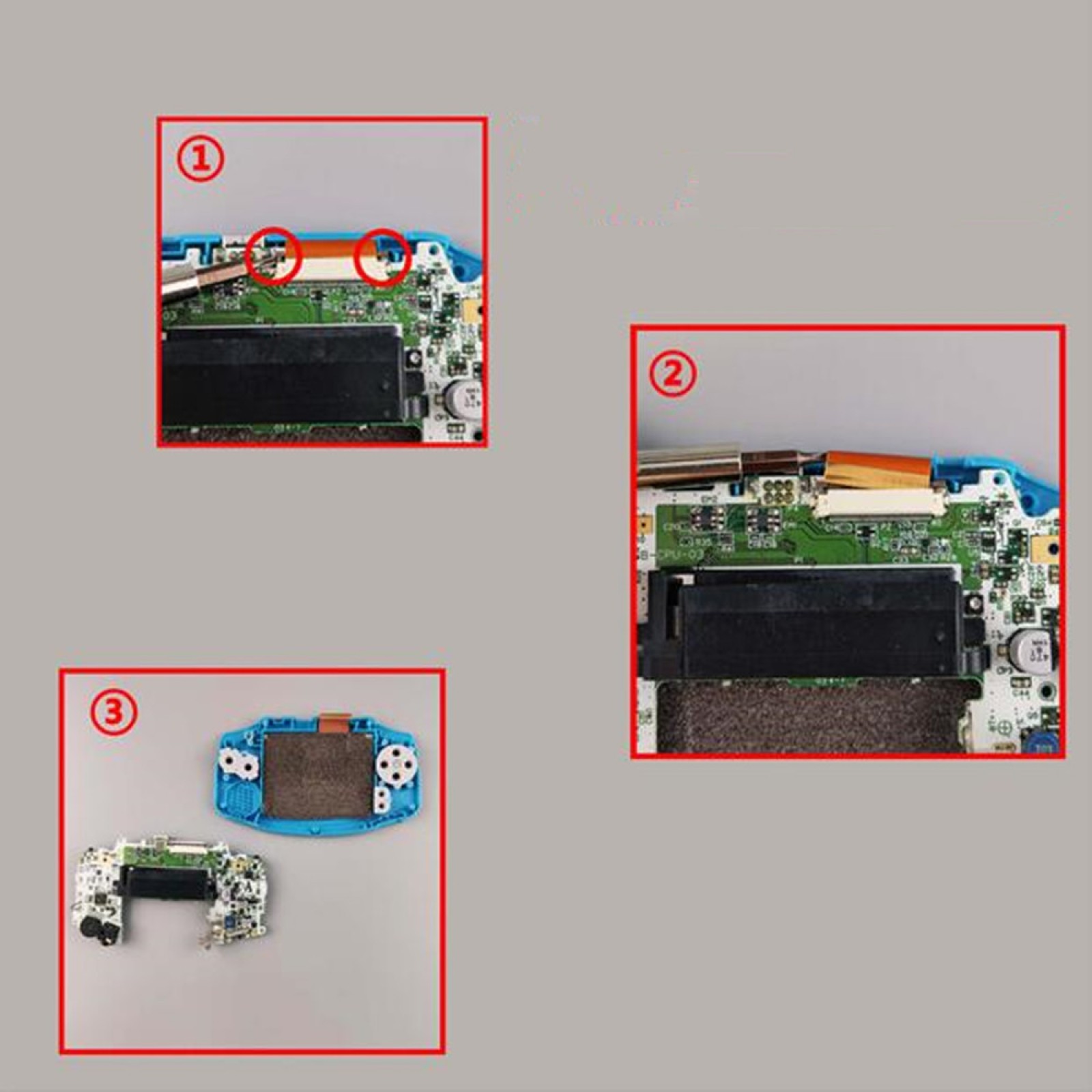 Replacement IPS Screen MOD LCD Backlight Kit For Nintendo Game Boy Advance GBA E