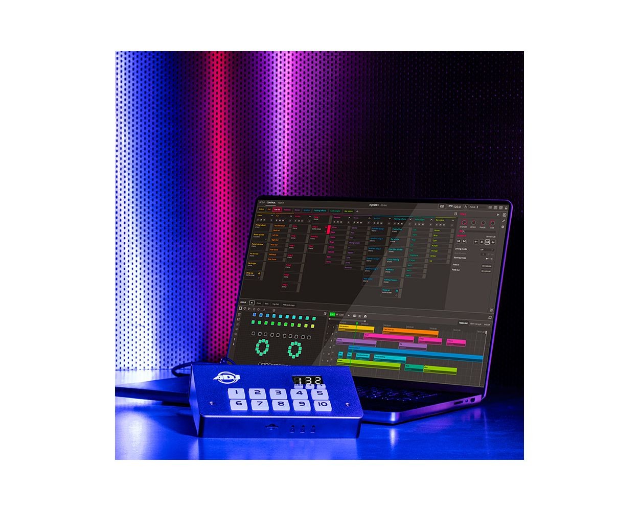 ADJ myDMX 5 DMX Lighting Control Software / Hardware w/ DMX Cable