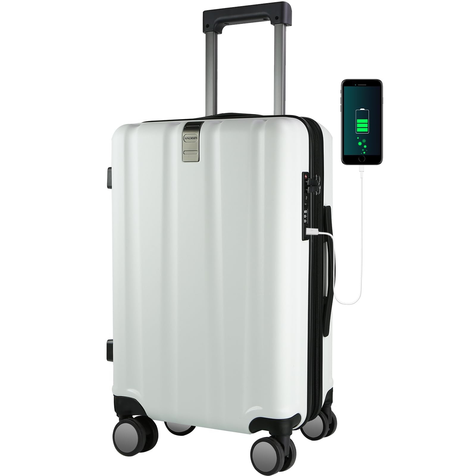 Hardside Expandable Carry On Luggage with Spinner Wheels & Built-in TSA Lock,...