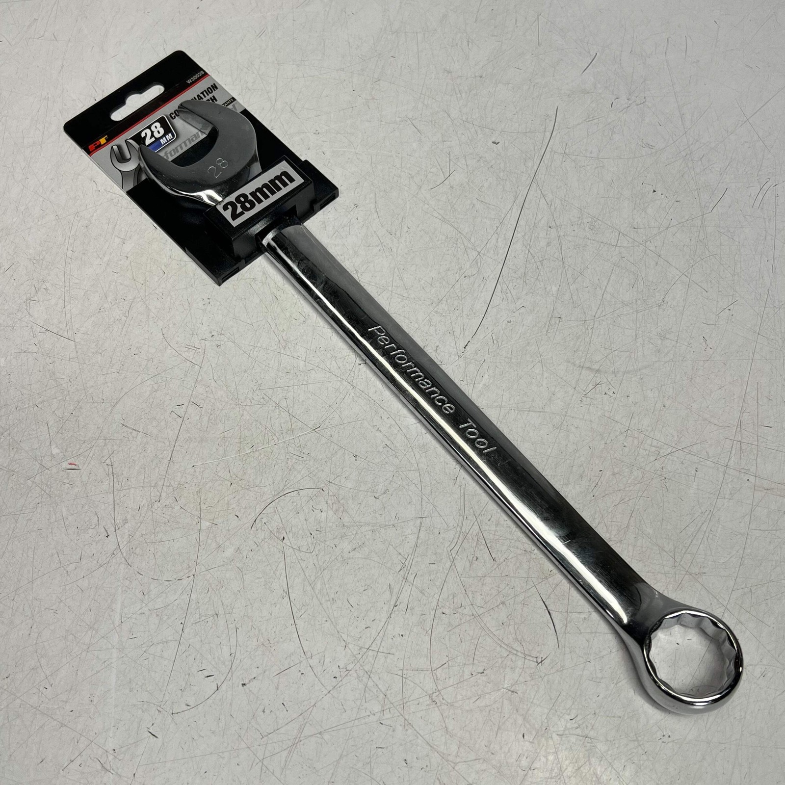 PERFORMANCE TOOLS Combination Wrench Corrosion Resistant 28mm Chrome W30028