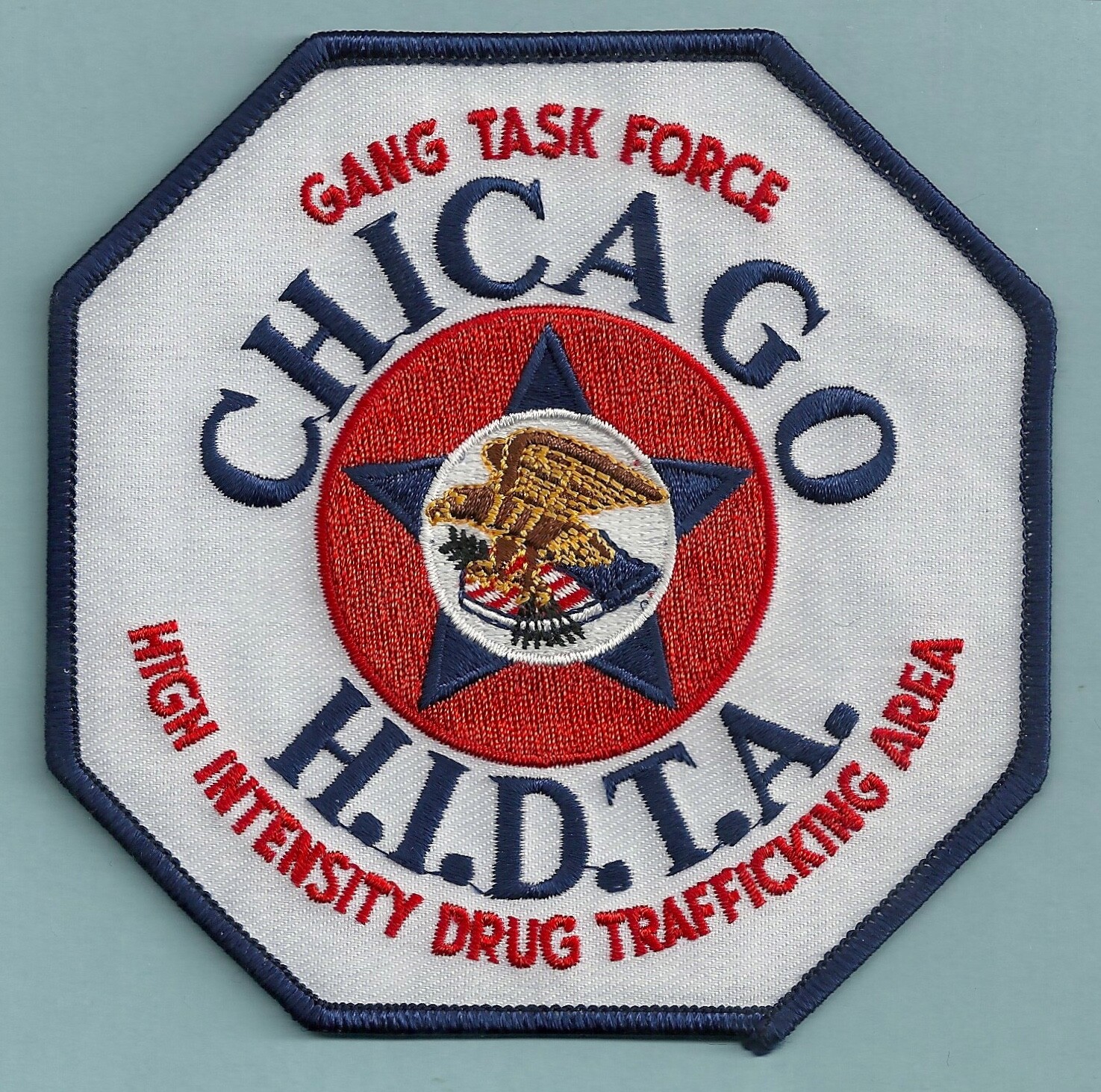 DEA CHICAGO ILLINOIS HIDTA DRUG - GANG TASK FORCE PATCH
